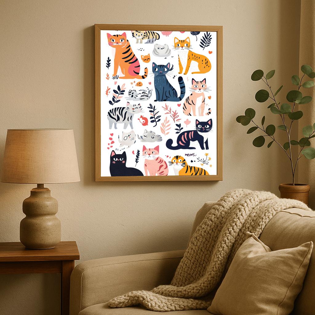 Cats Art poster sfeerbeeld 1