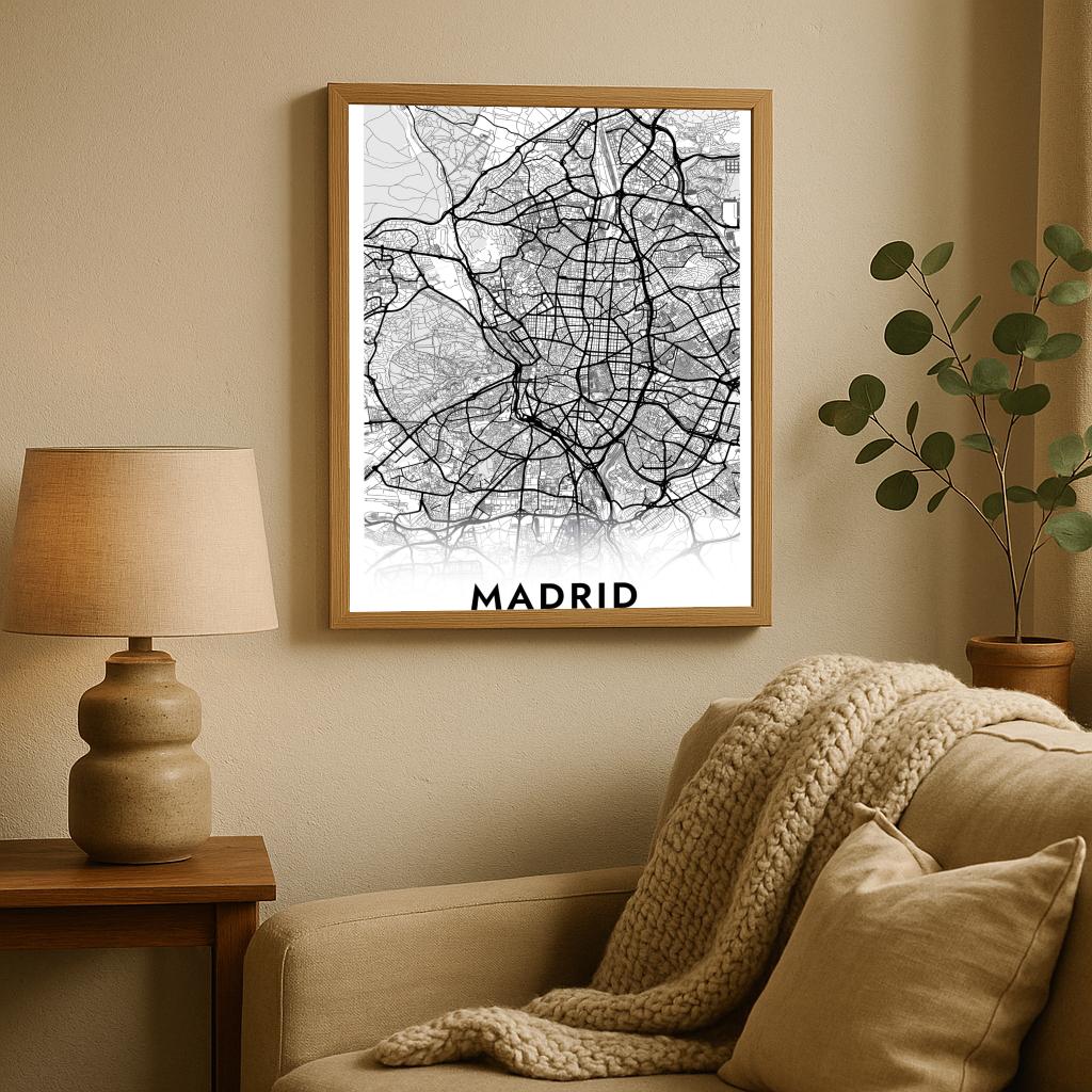 Madrid Spain White poster sfeerbeeld 2