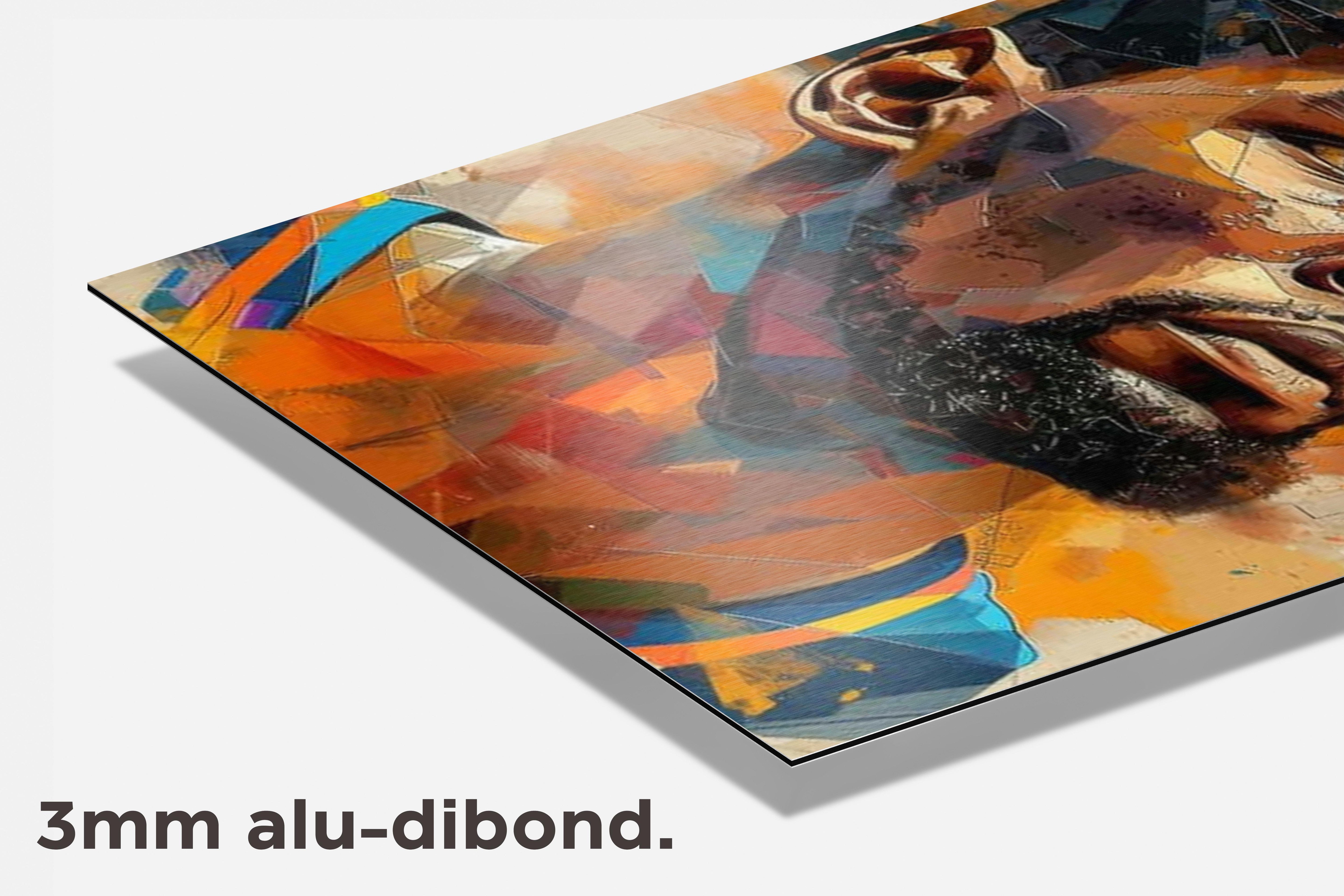 Kevin Durant dibond detail