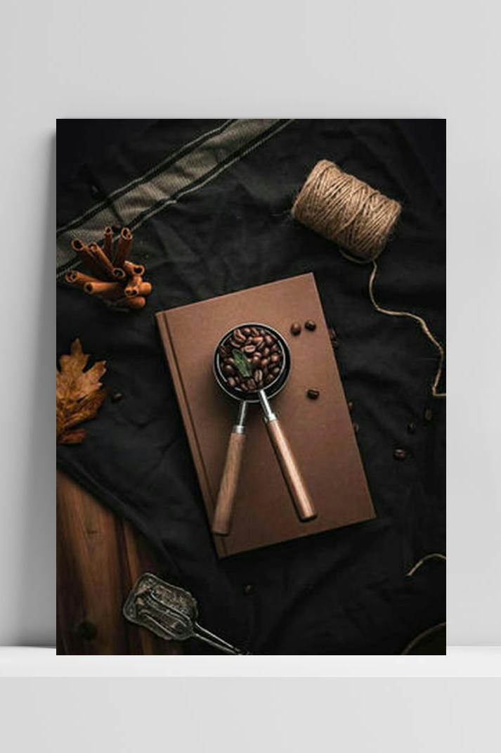 Koffie Poster op 3mm aluminium dibond
