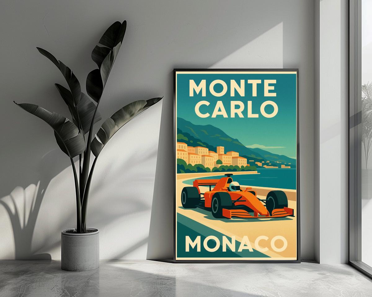 Monte Carlo Monaco F1 poster van 25 Artstreet