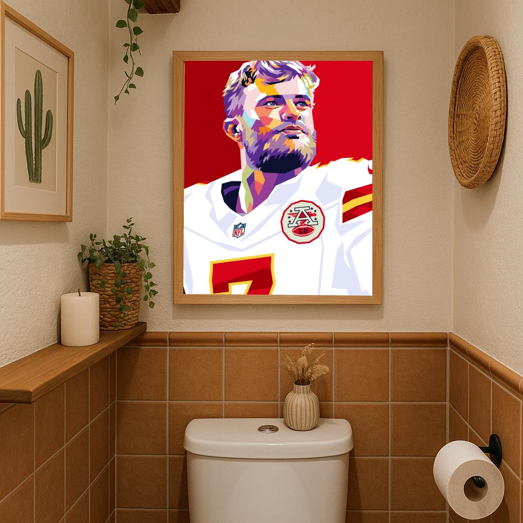 Harrison Butker Pop Art poster sfeerbeeld 3