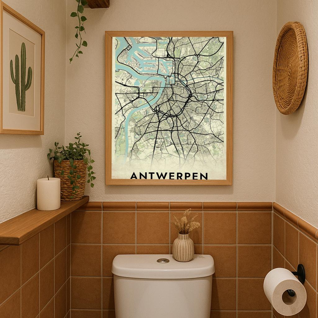 Antwerpen Vintage poster sfeerbeeld 3