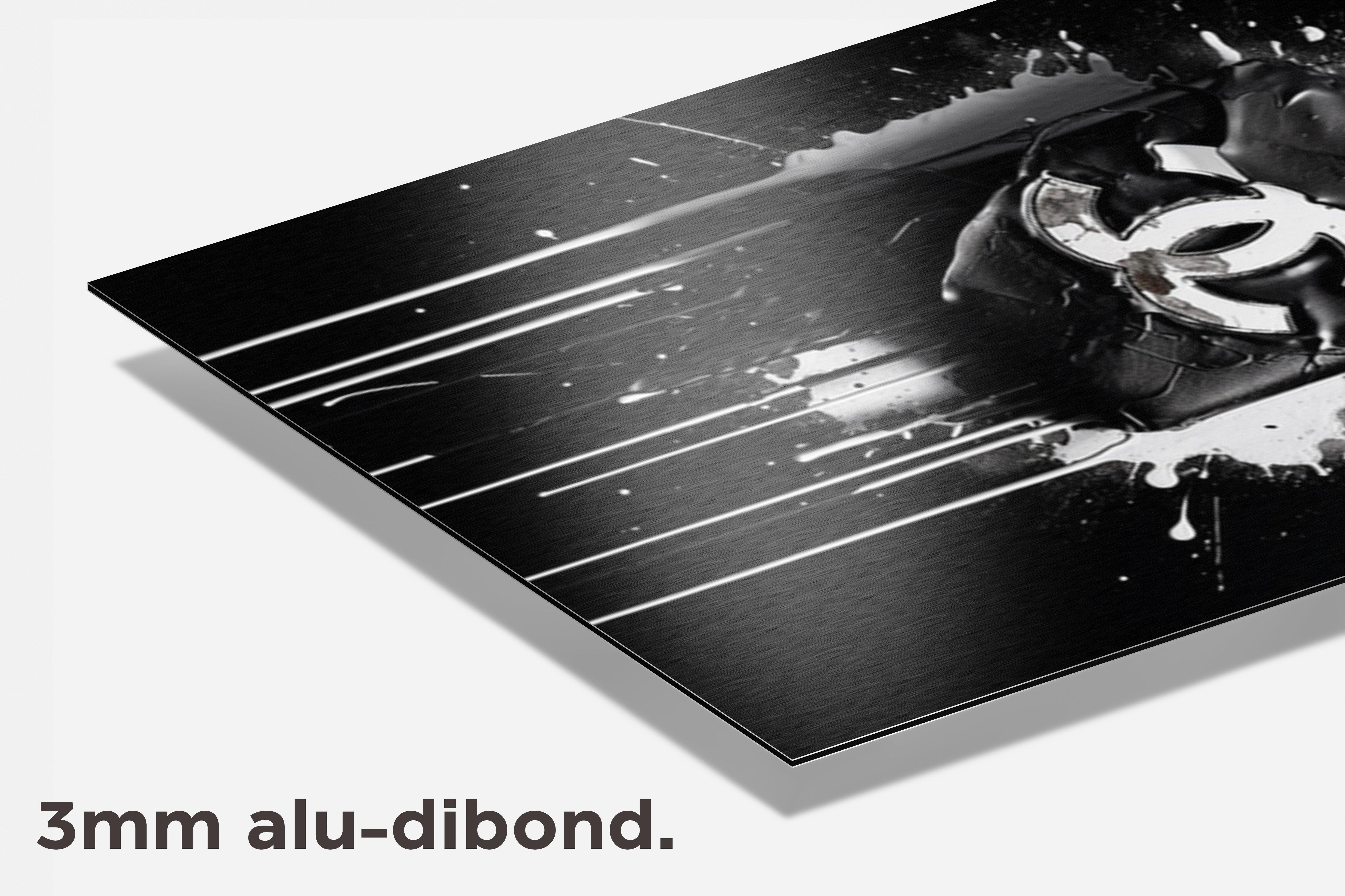 Coco Chanel Zwart Wit dibond detail