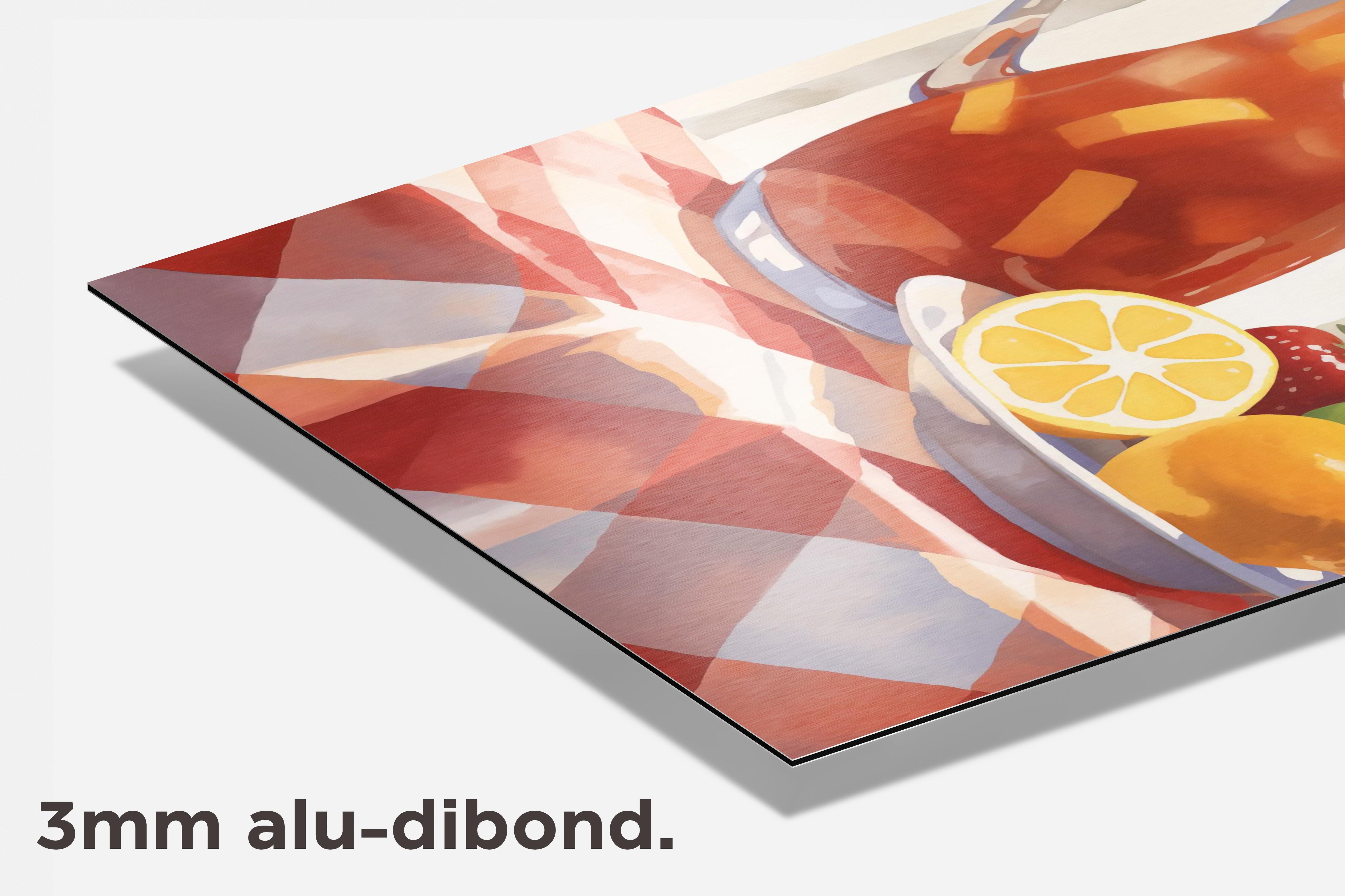 Sangria dibond detail