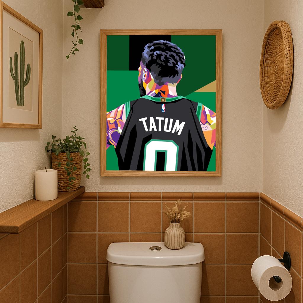 Jayson Tatum Pop Art poster sfeerbeeld 3