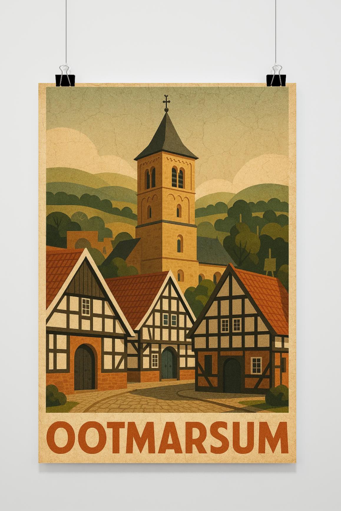 Ootmarsum Text Vintage poster van 25 Artstreet