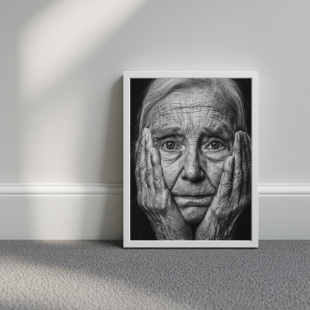 Old Woman B&W poster sfeerbeeld 3