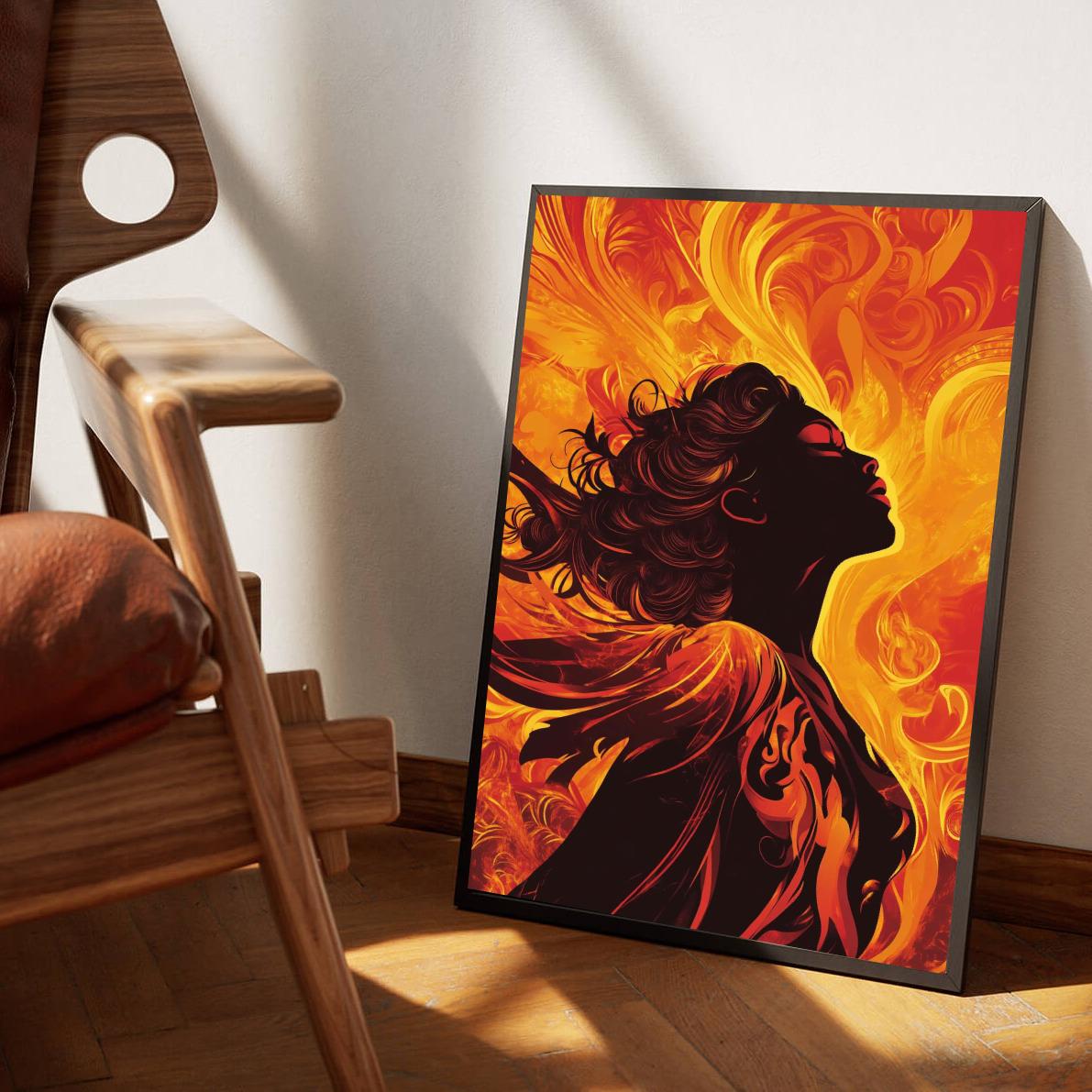 Phoenix Woman poster van 25 Artstreet