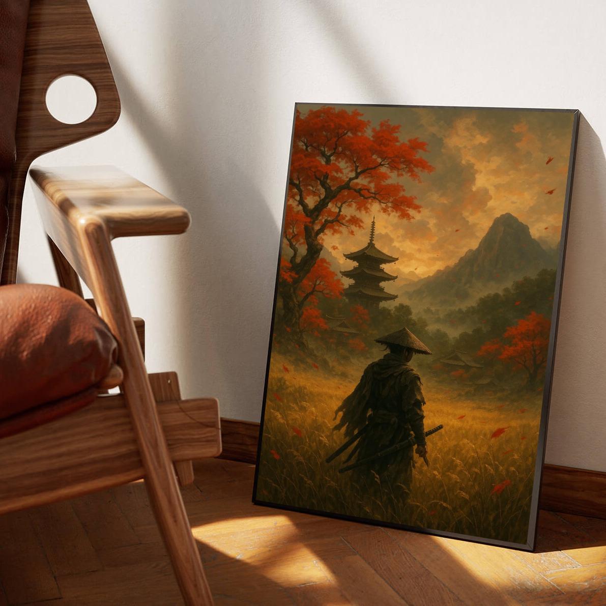 Samurai Japan Landscape poster sfeerbeeld 1