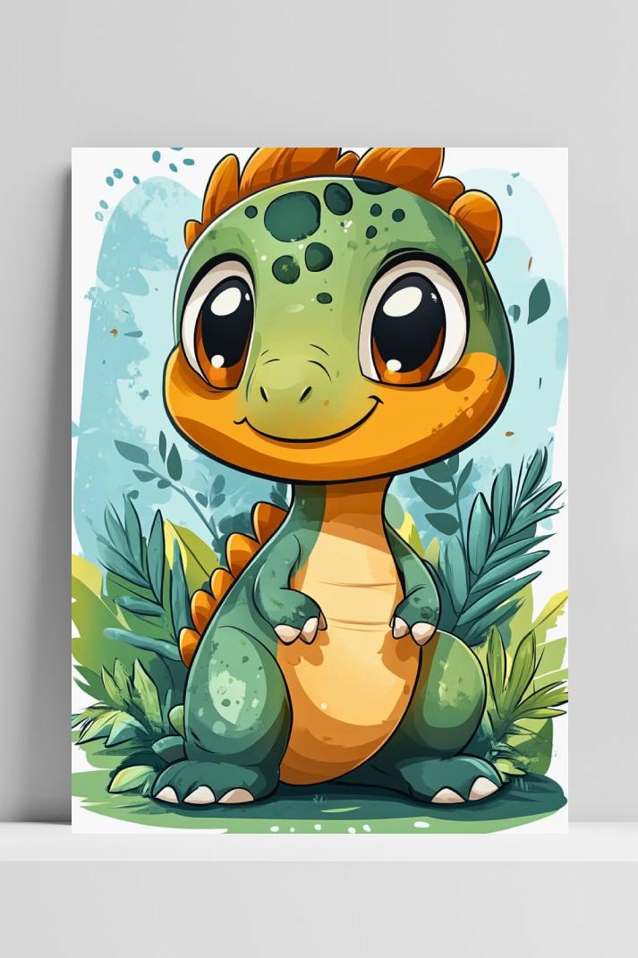 Baby Draak op 3mm aluminium dibond