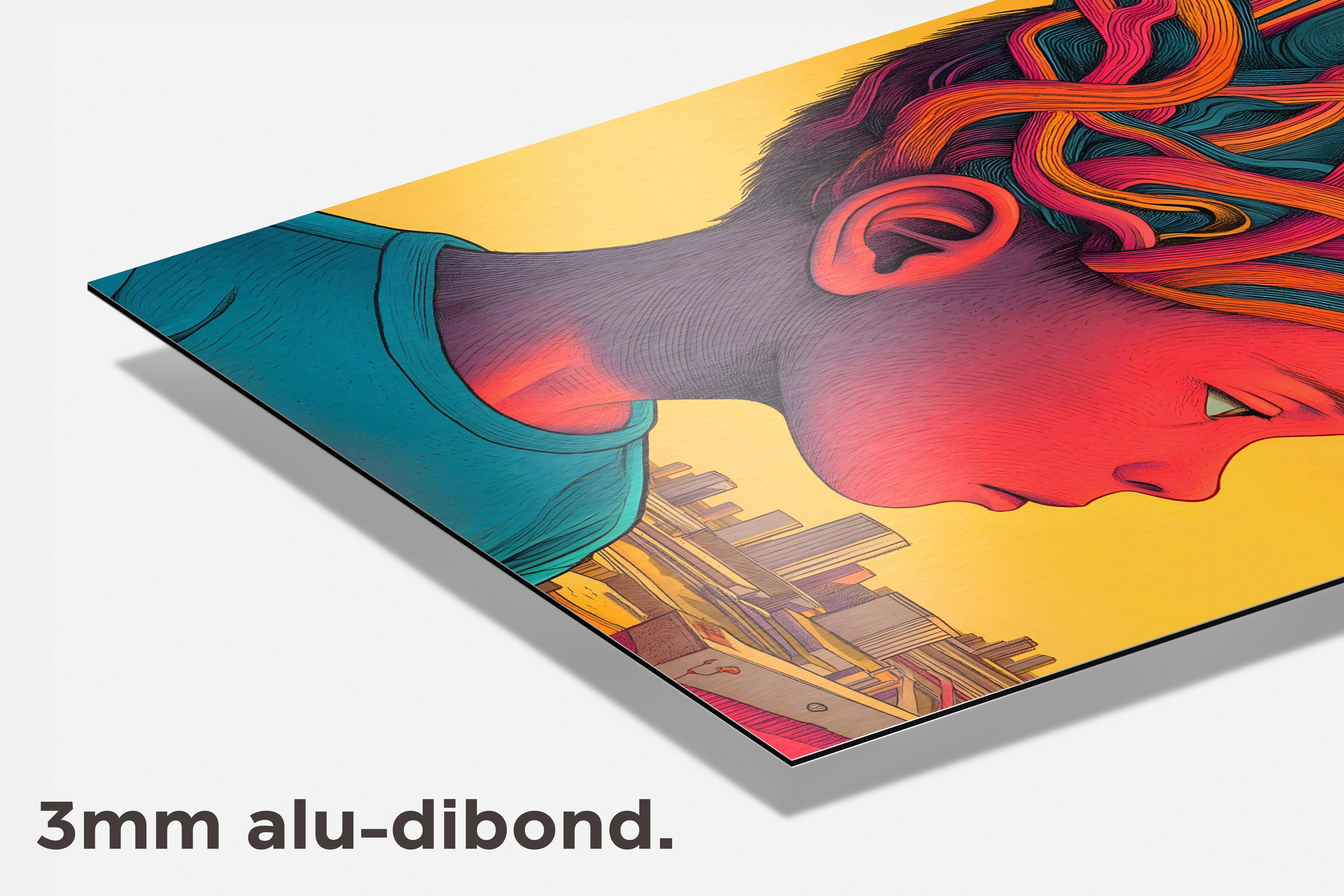 Autisme Kunst dibond detail