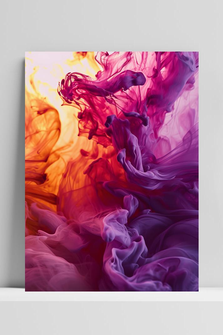 Roze Rook op 3mm aluminium dibond