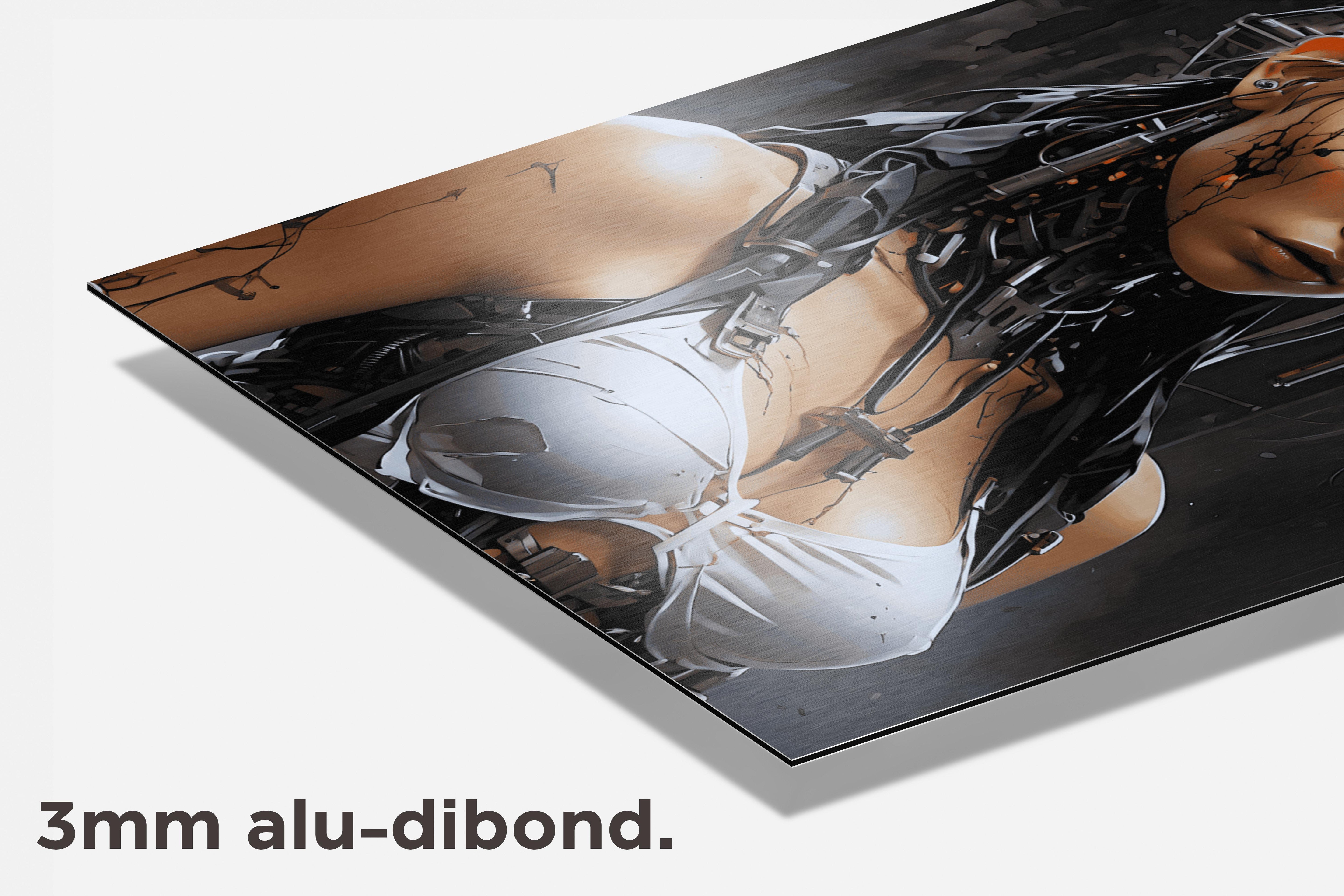 Tombraider Cyborg dibond detail