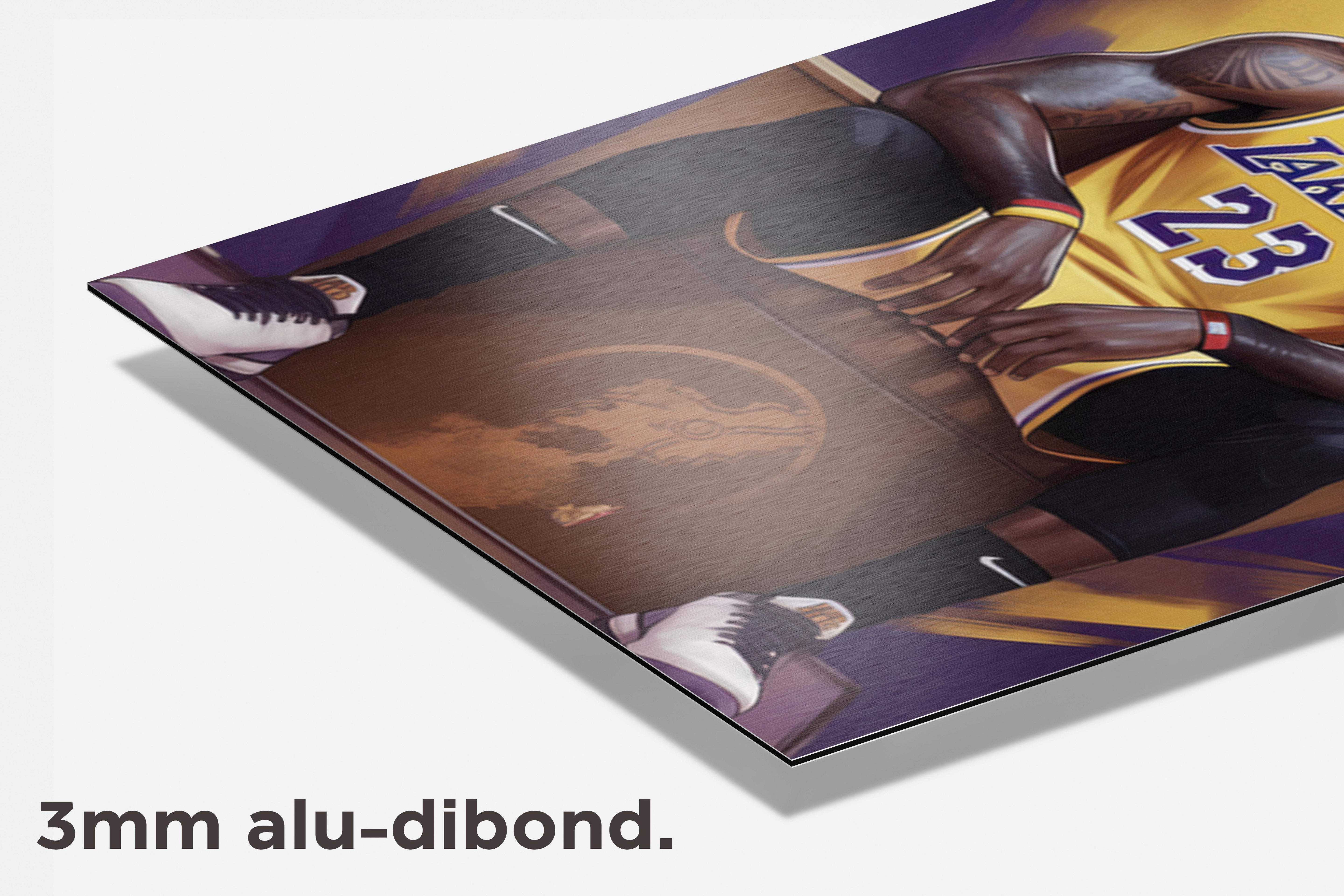 Lebron James Troon dibond detail
