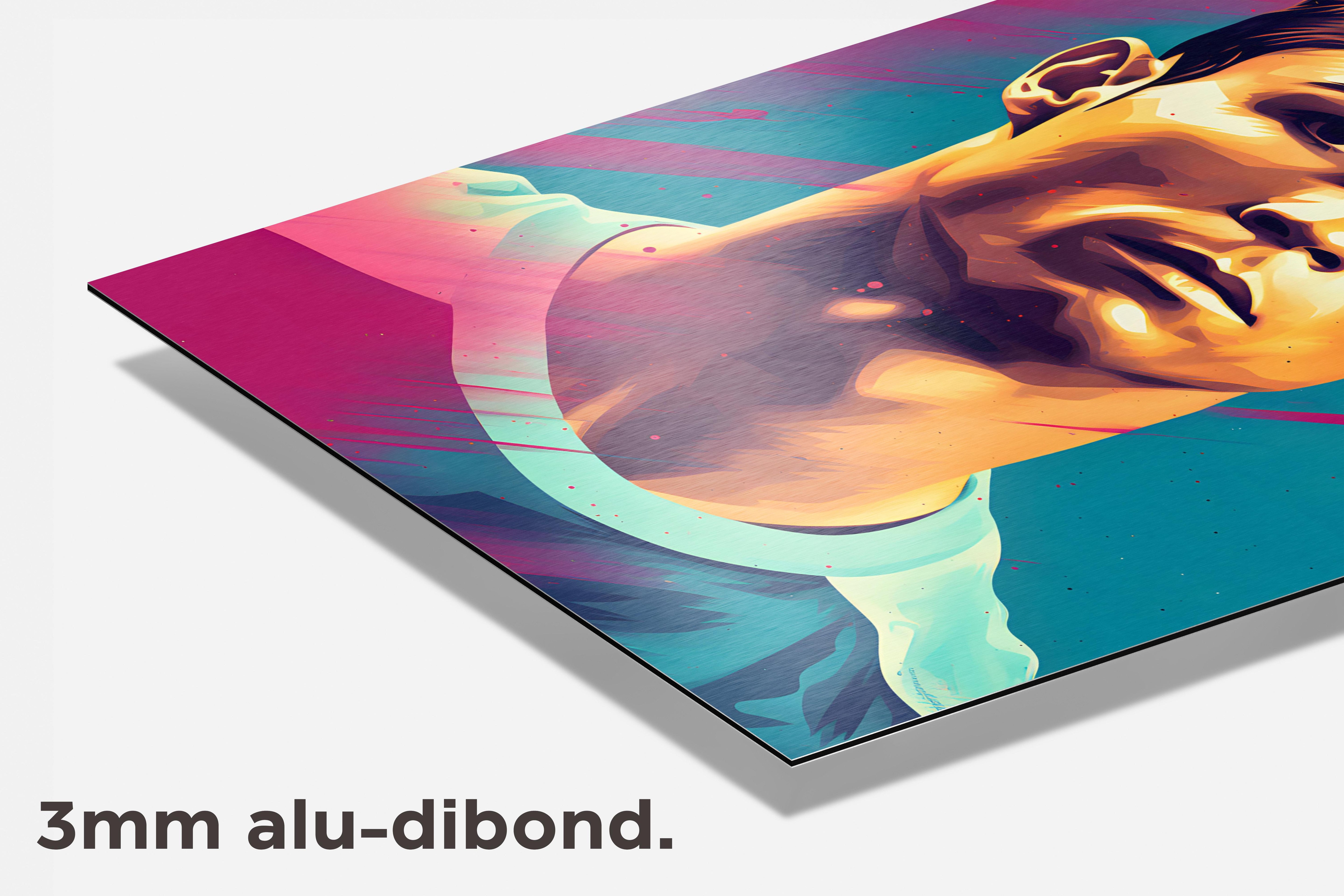 Ronaldo Portret dibond detail