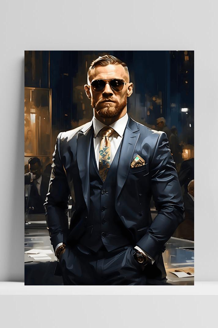 Conor Mcgregor op 3mm aluminium dibond