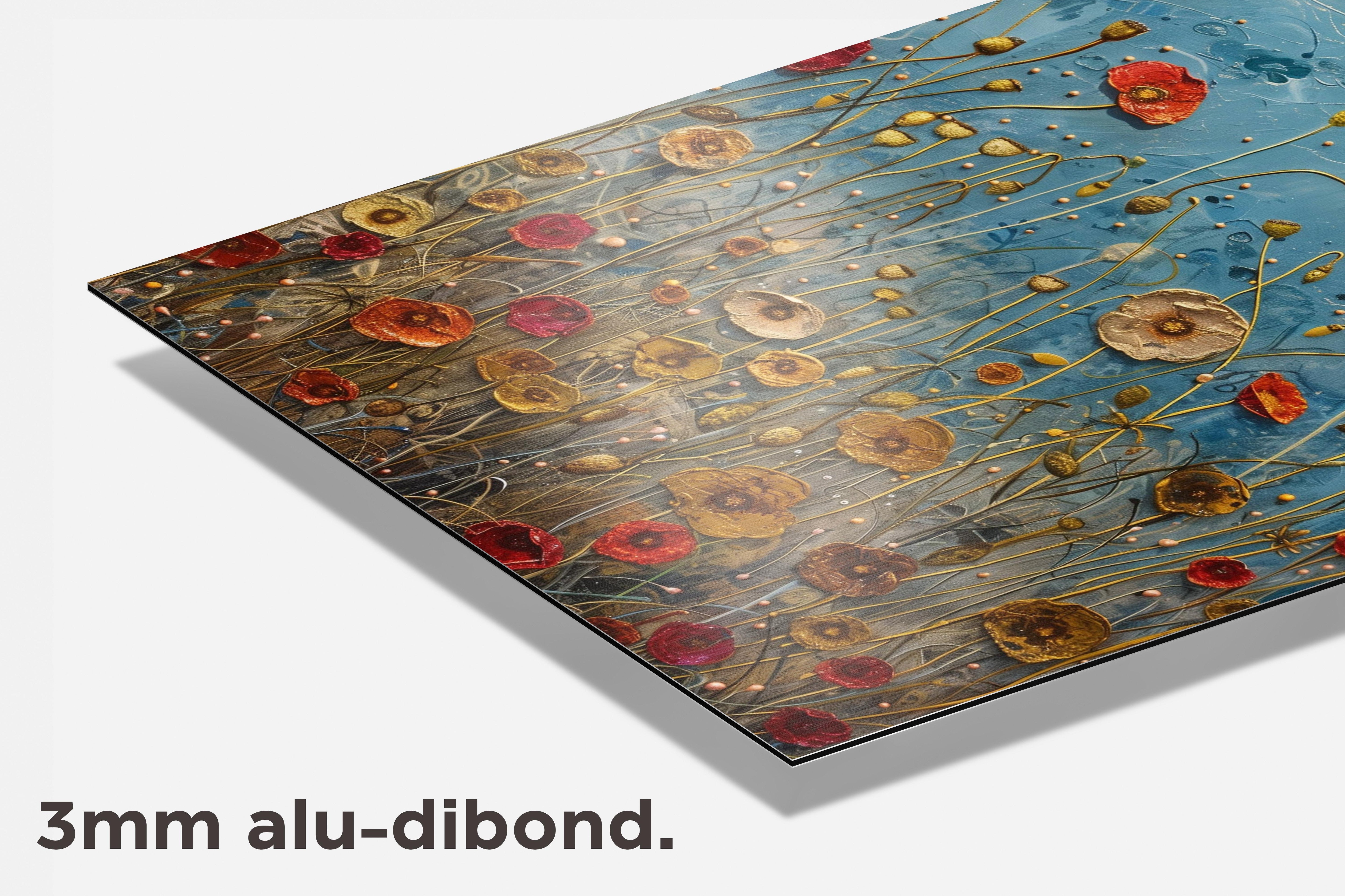 Klaproos Bloemen dibond detail