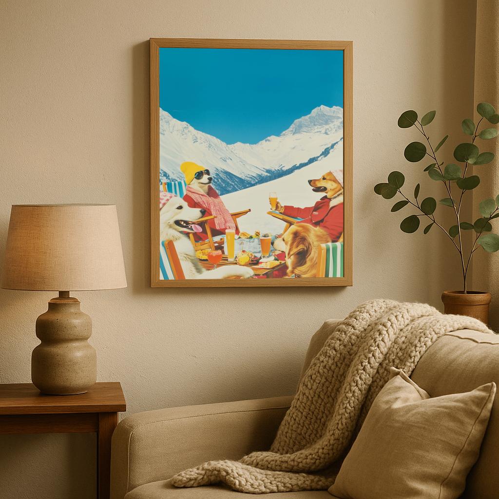 Dogs Mountain Snow poster sfeerbeeld 1