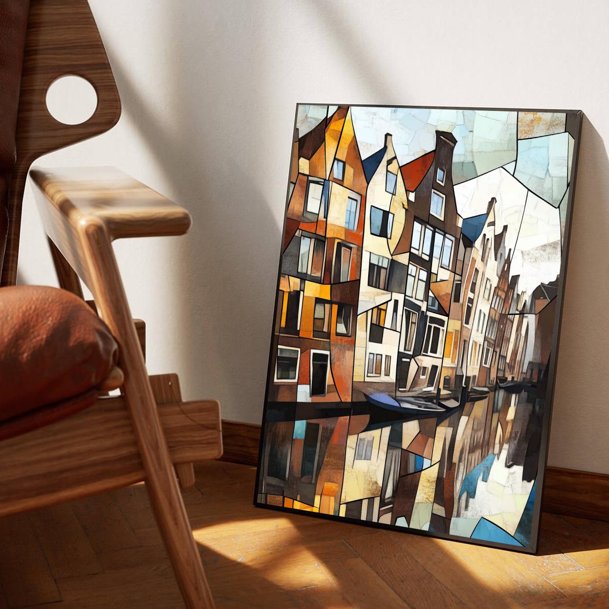 Amsterdam Canal Mosaic poster sfeerbeeld 1