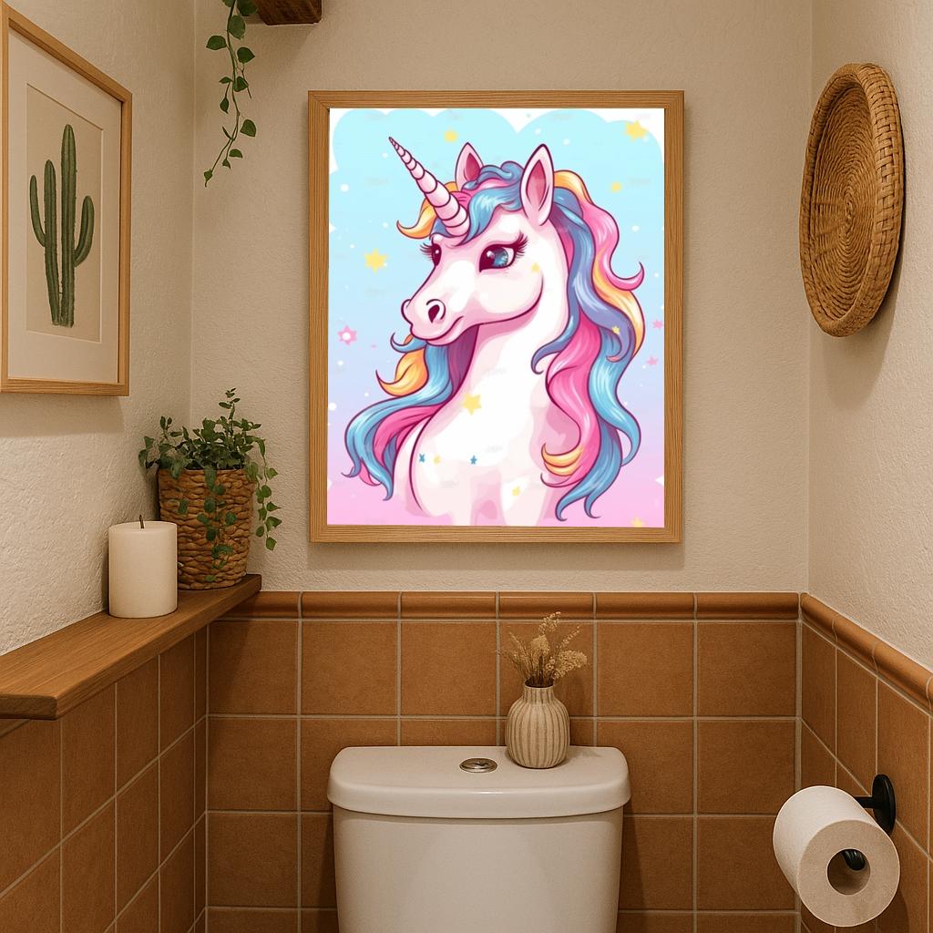 Unicorn drawing poster sfeerbeeld 3