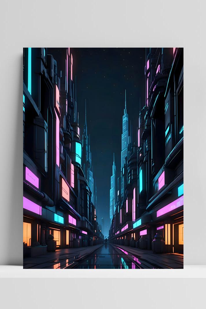 Retro Stad op 3mm aluminium dibond