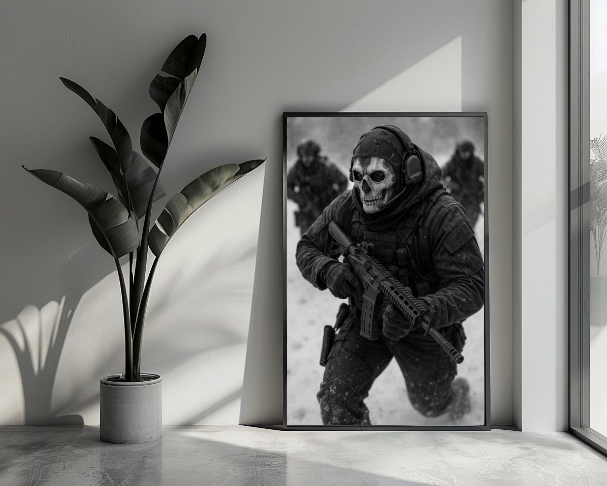 Ghost Call of Duty poster van 25 Artstreet