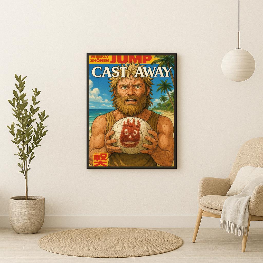Cast Away Film Cartoon poster sfeerbeeld 2