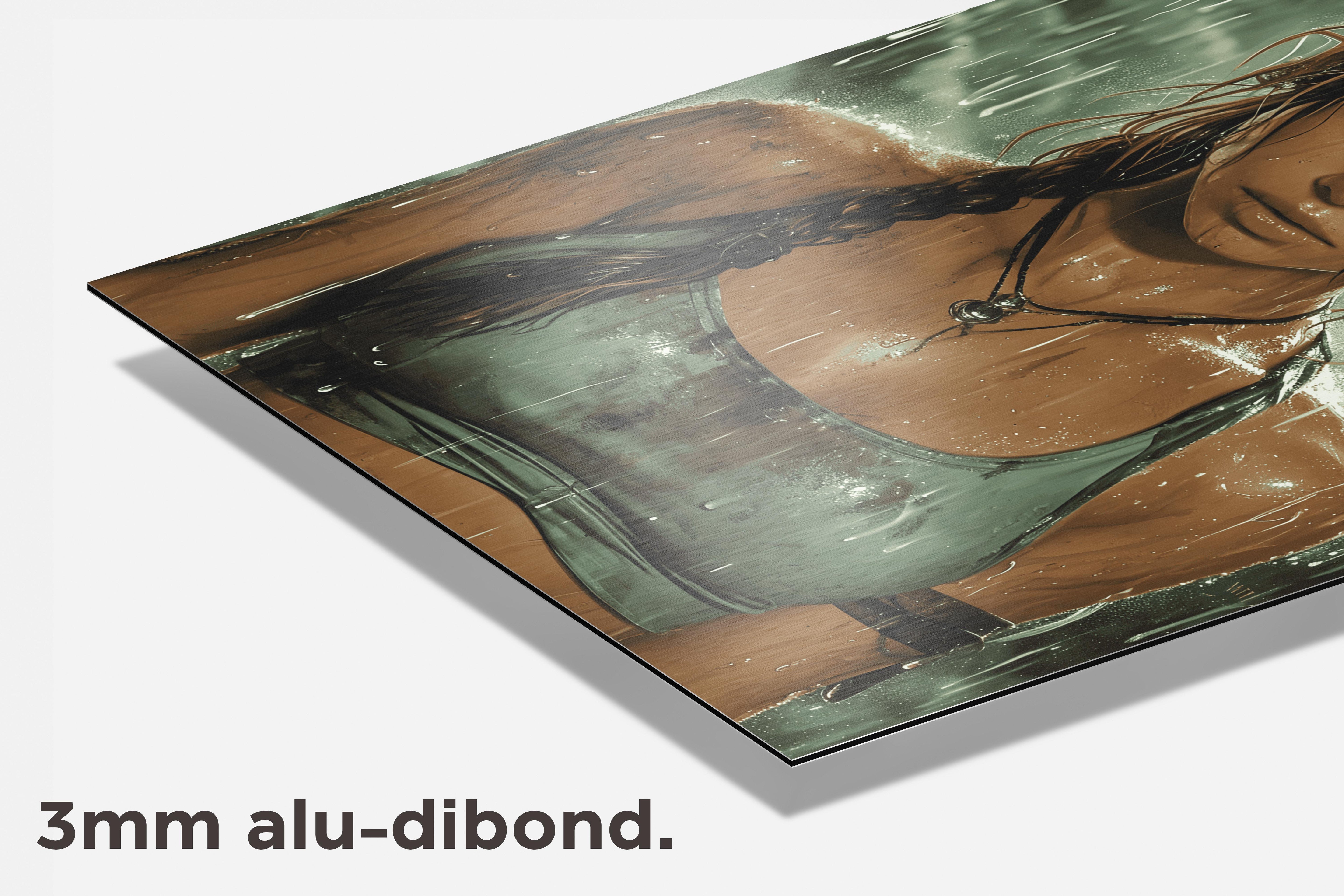 Tomb Raider Anime dibond detail