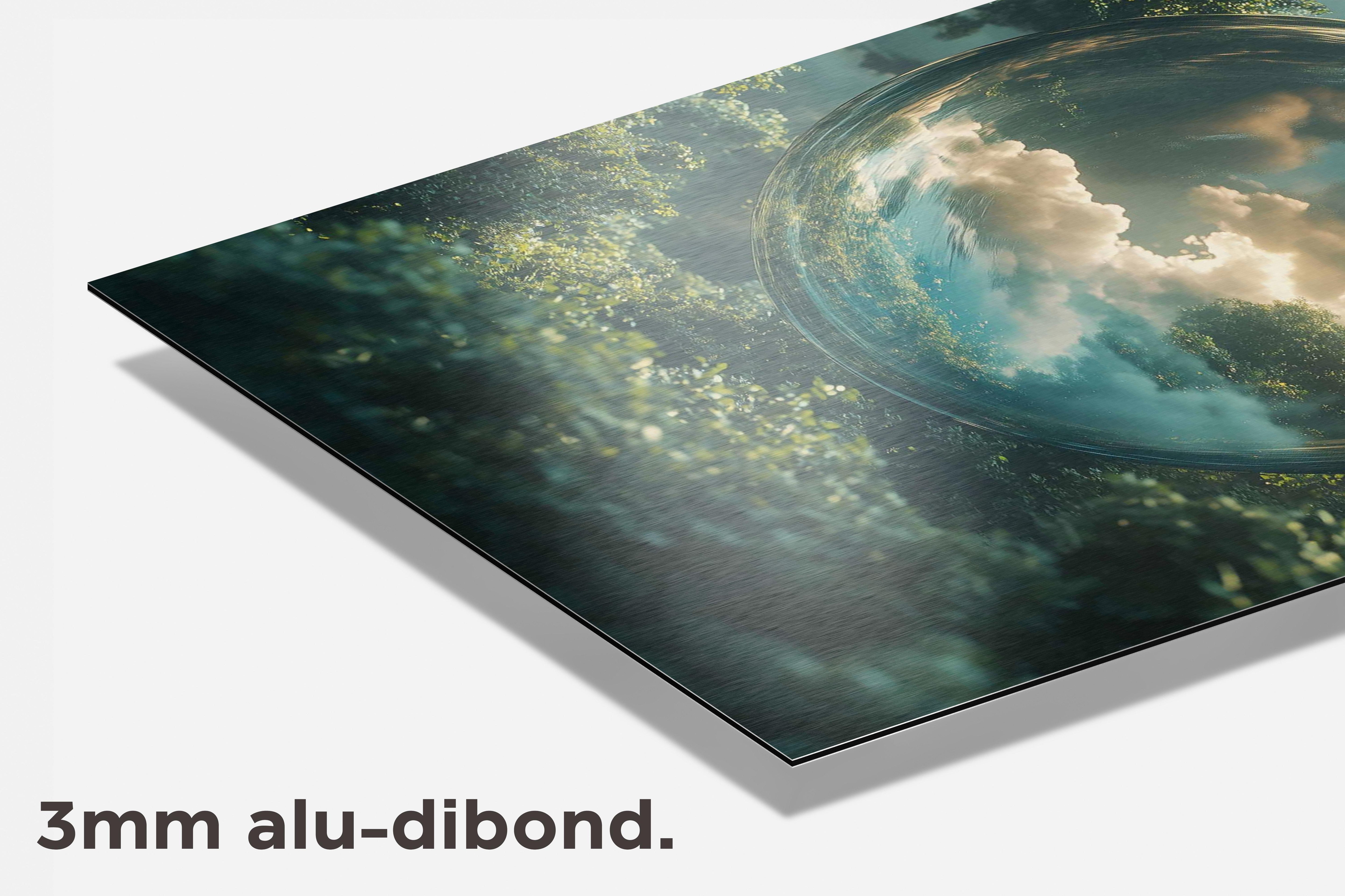 Glazen Bol dibond detail