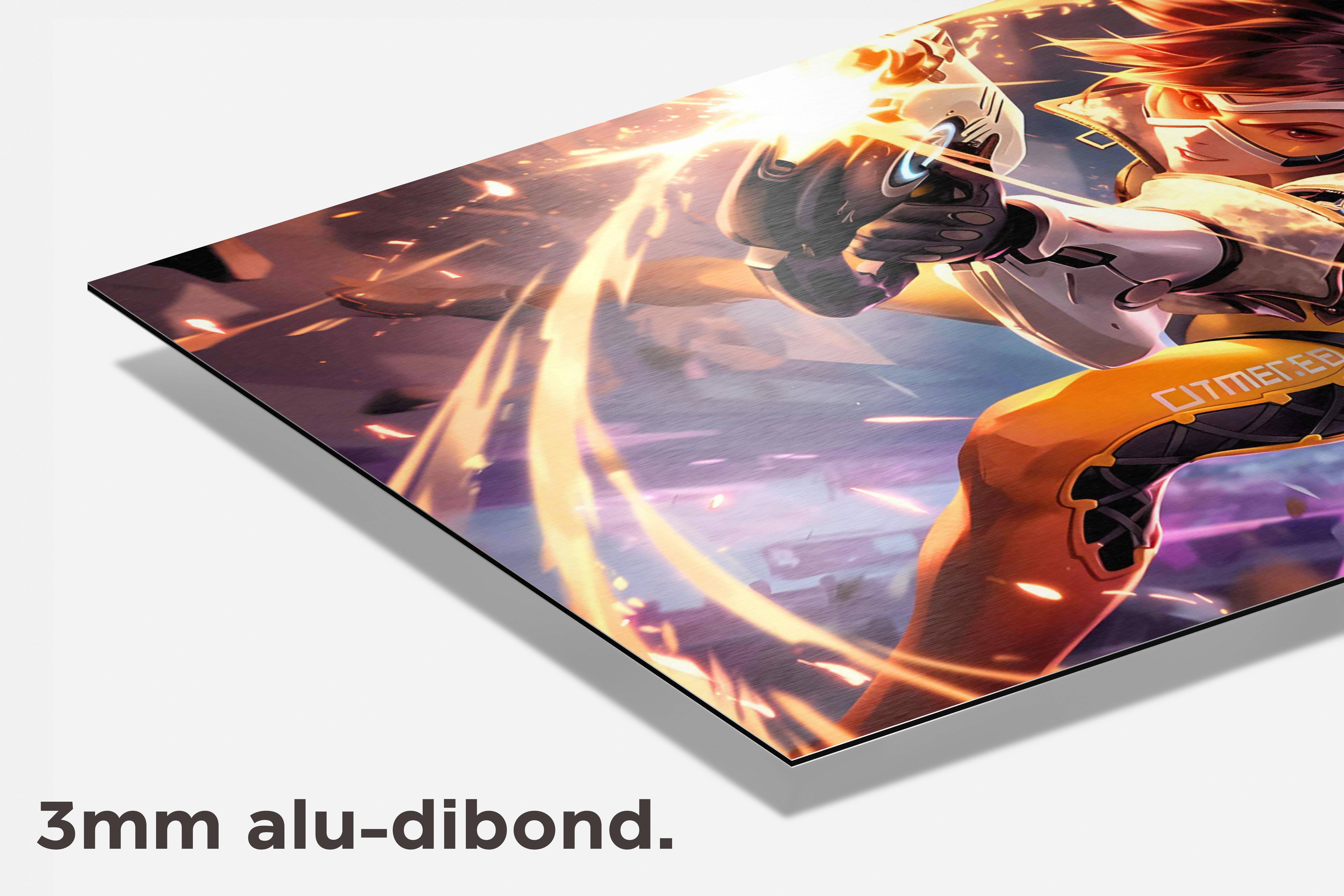 Overwatch Tracer dibond detail