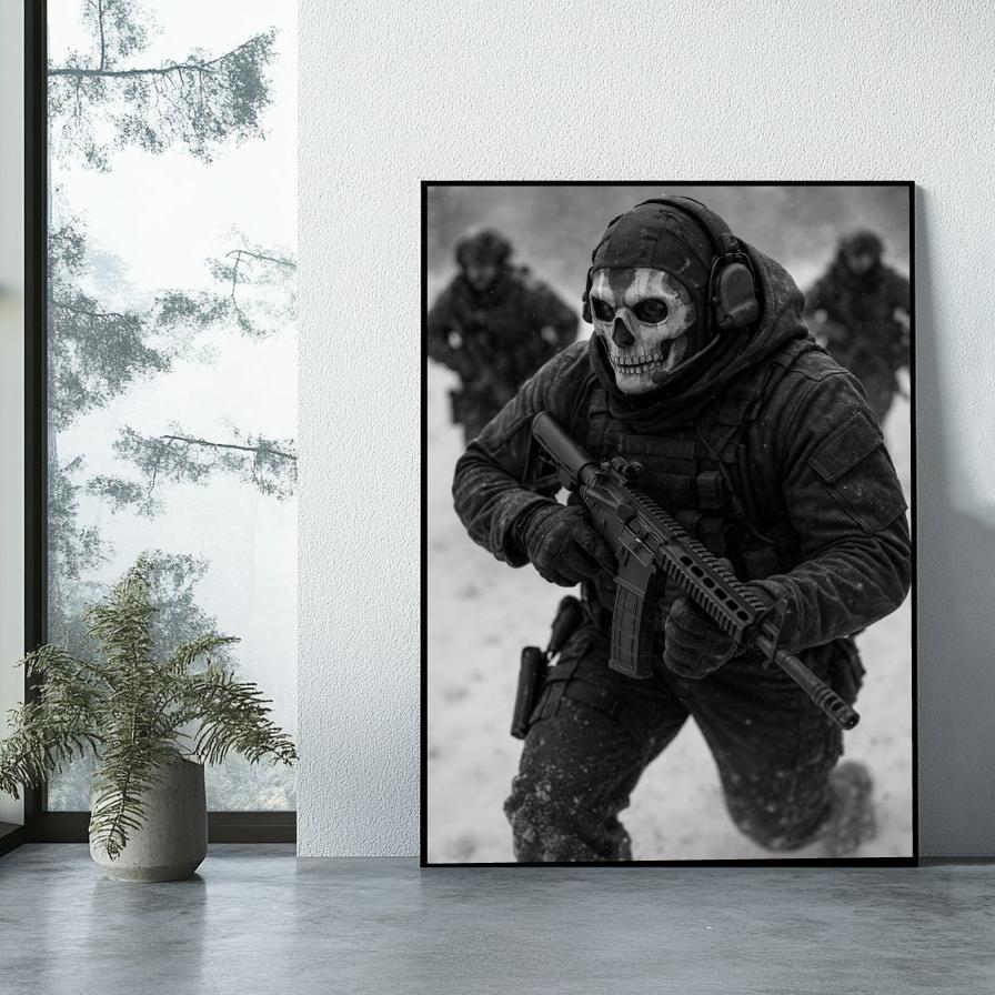 Ghost Call of Duty poster sfeerbeeld 1