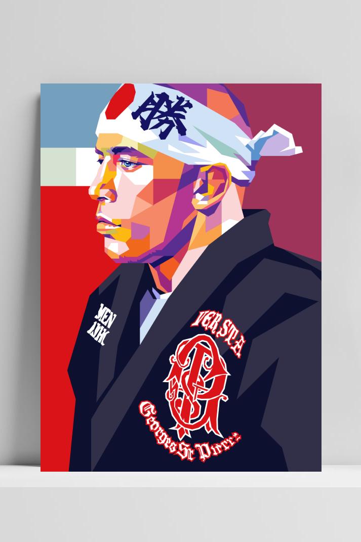 GSP Pop Art op 3mm aluminium dibond