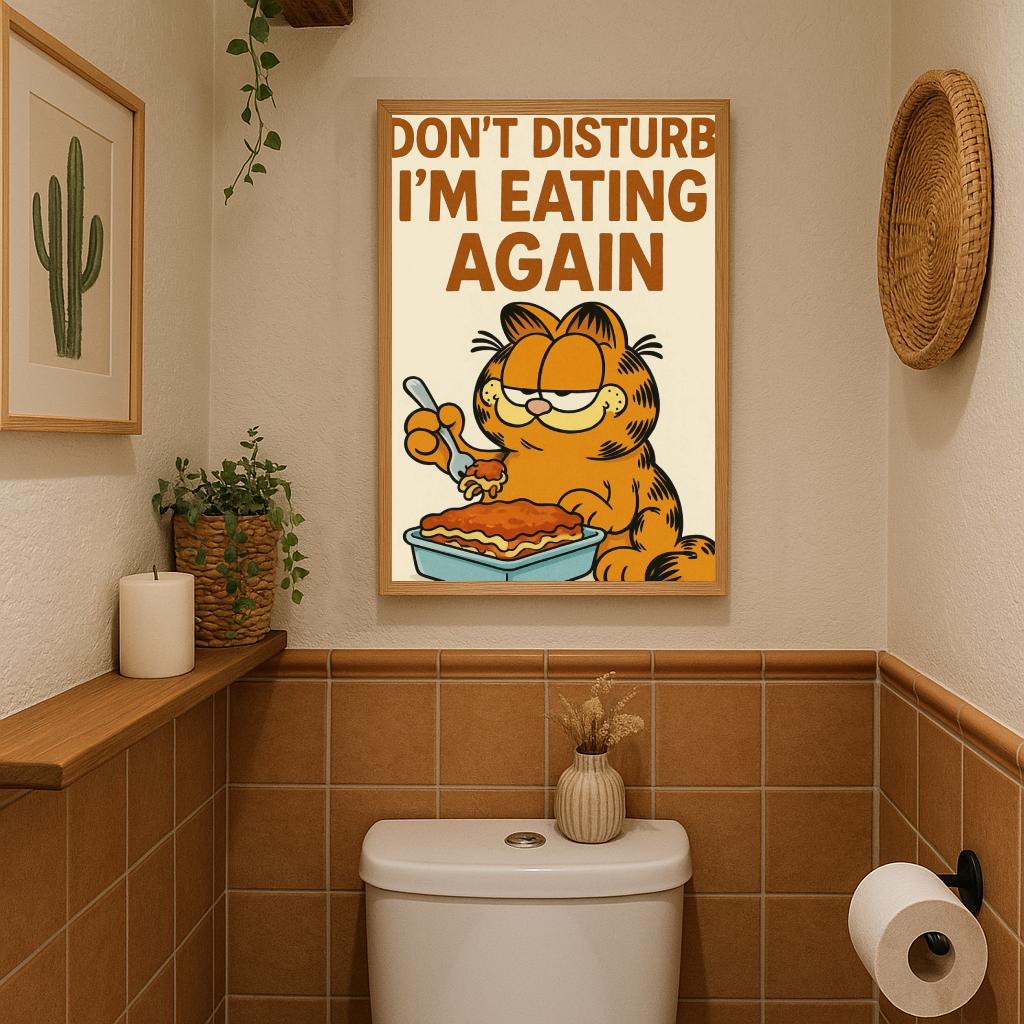 Garfield Don't Disturb Text poster sfeerbeeld 3