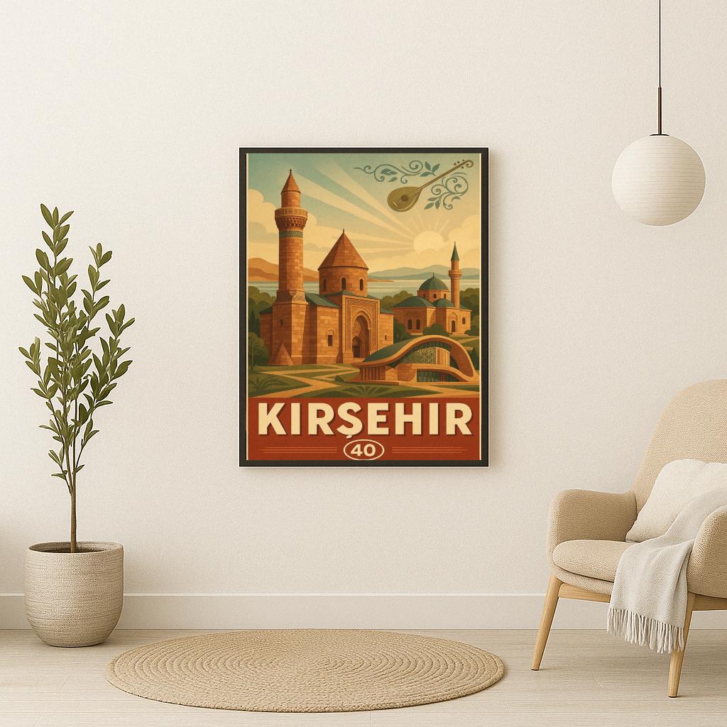 Kırşehir Turkey Vintage Text poster sfeerbeeld 2