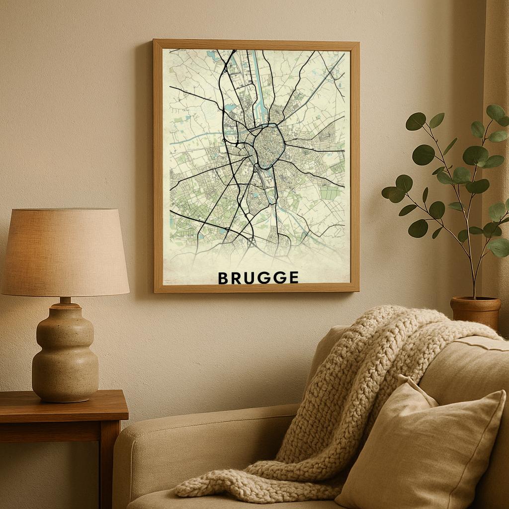 Brugge Vintage poster sfeerbeeld 2