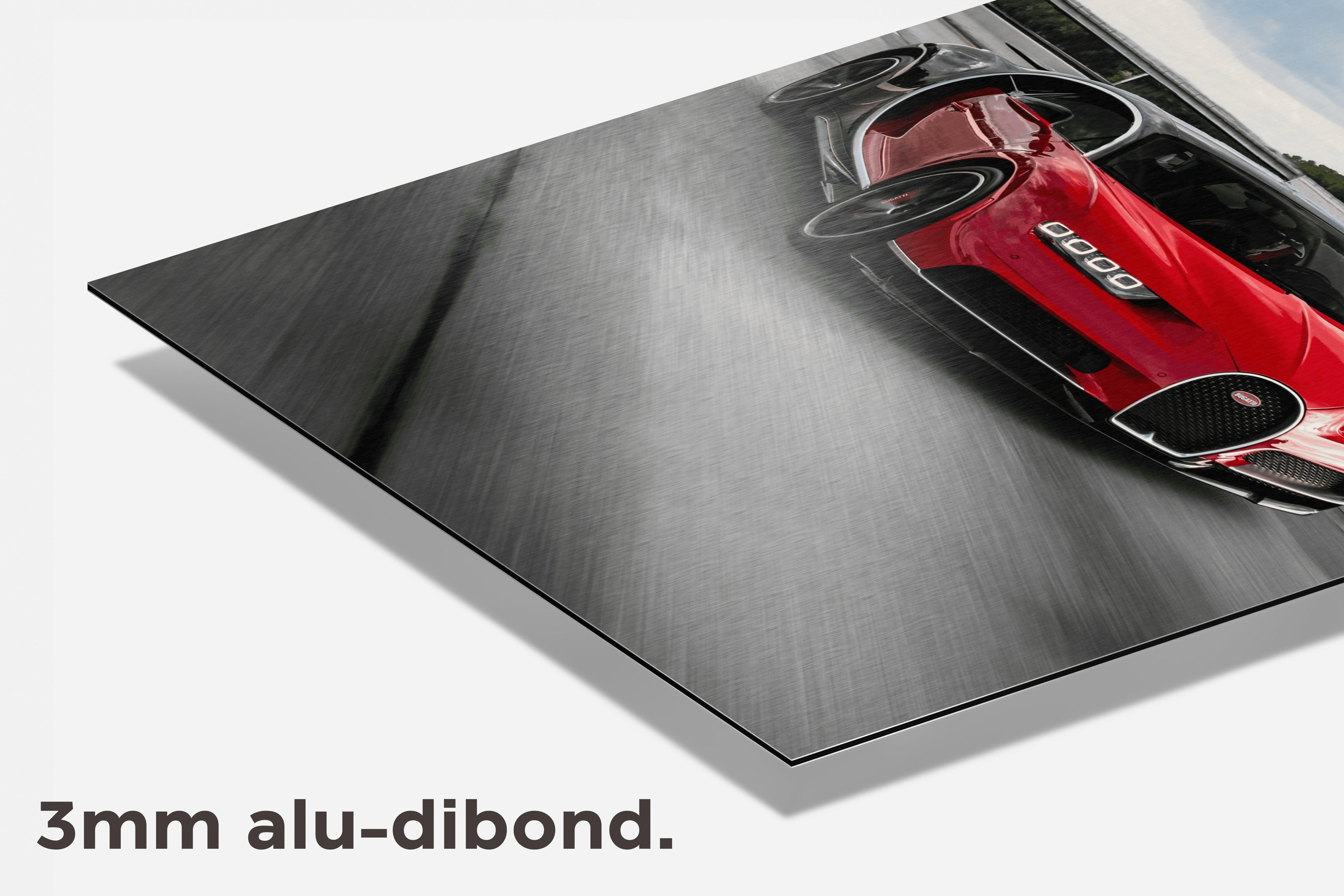 Rode Bugatti dibond detail
