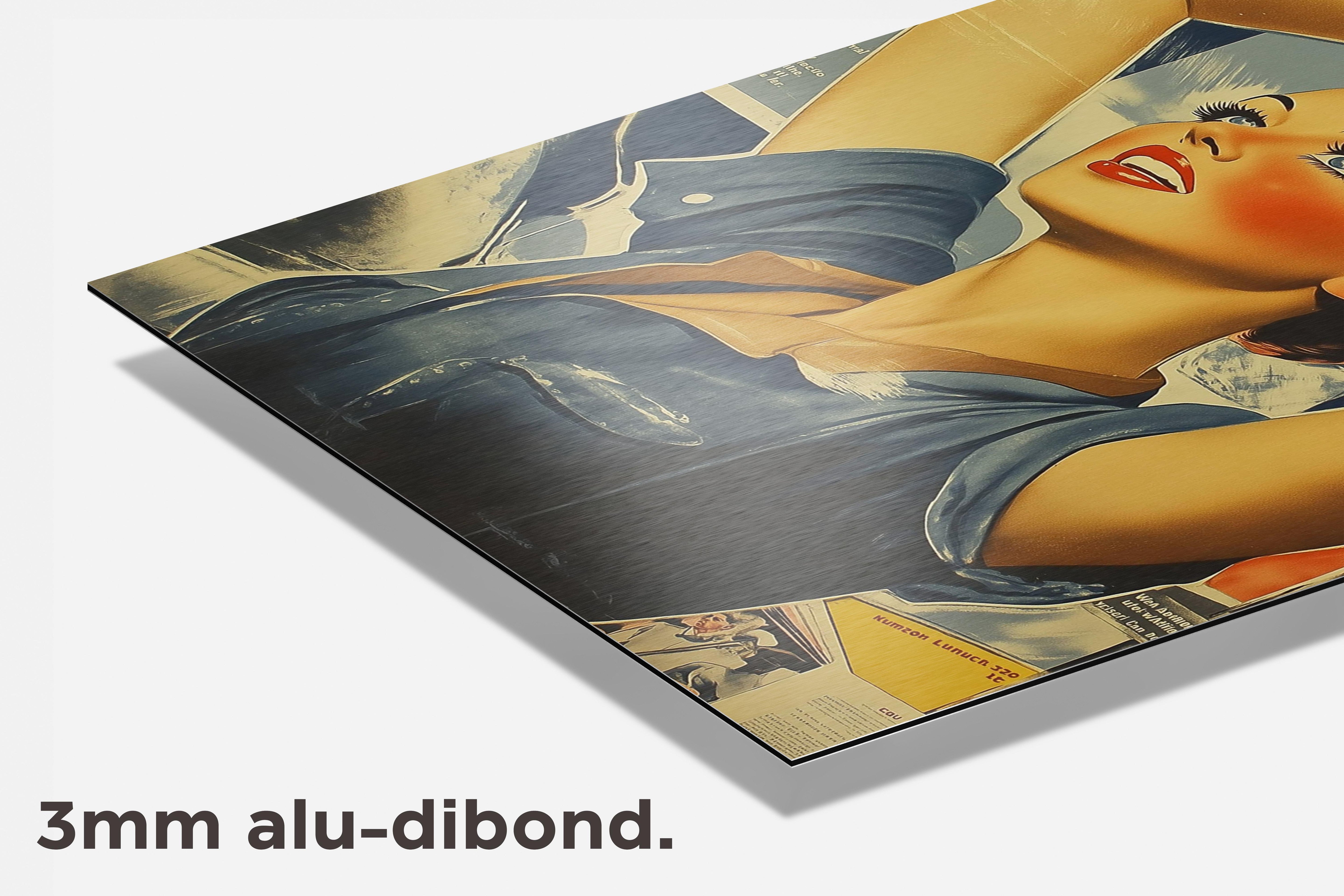 We Can Do It dibond detail