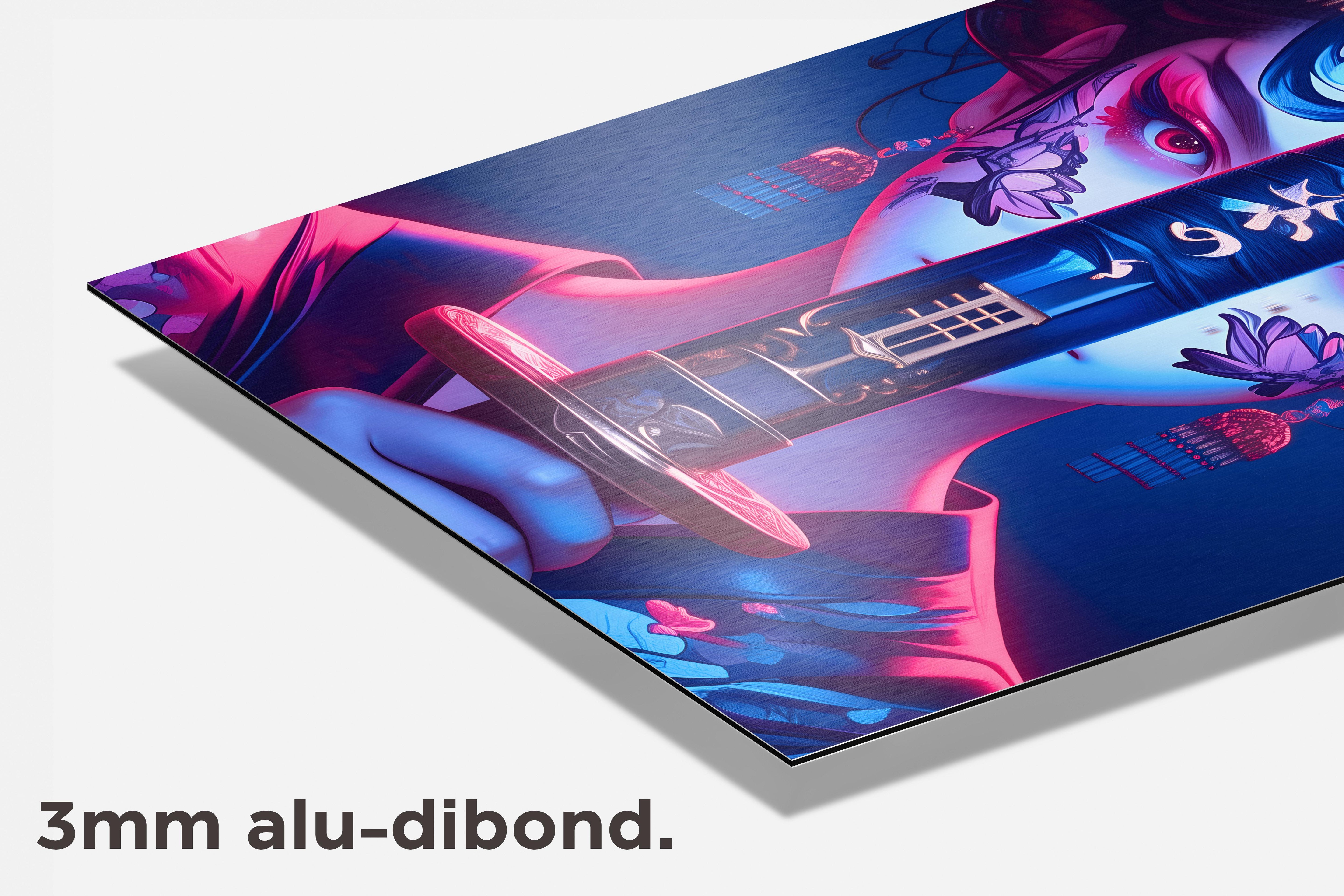 Neongeisha dibond detail