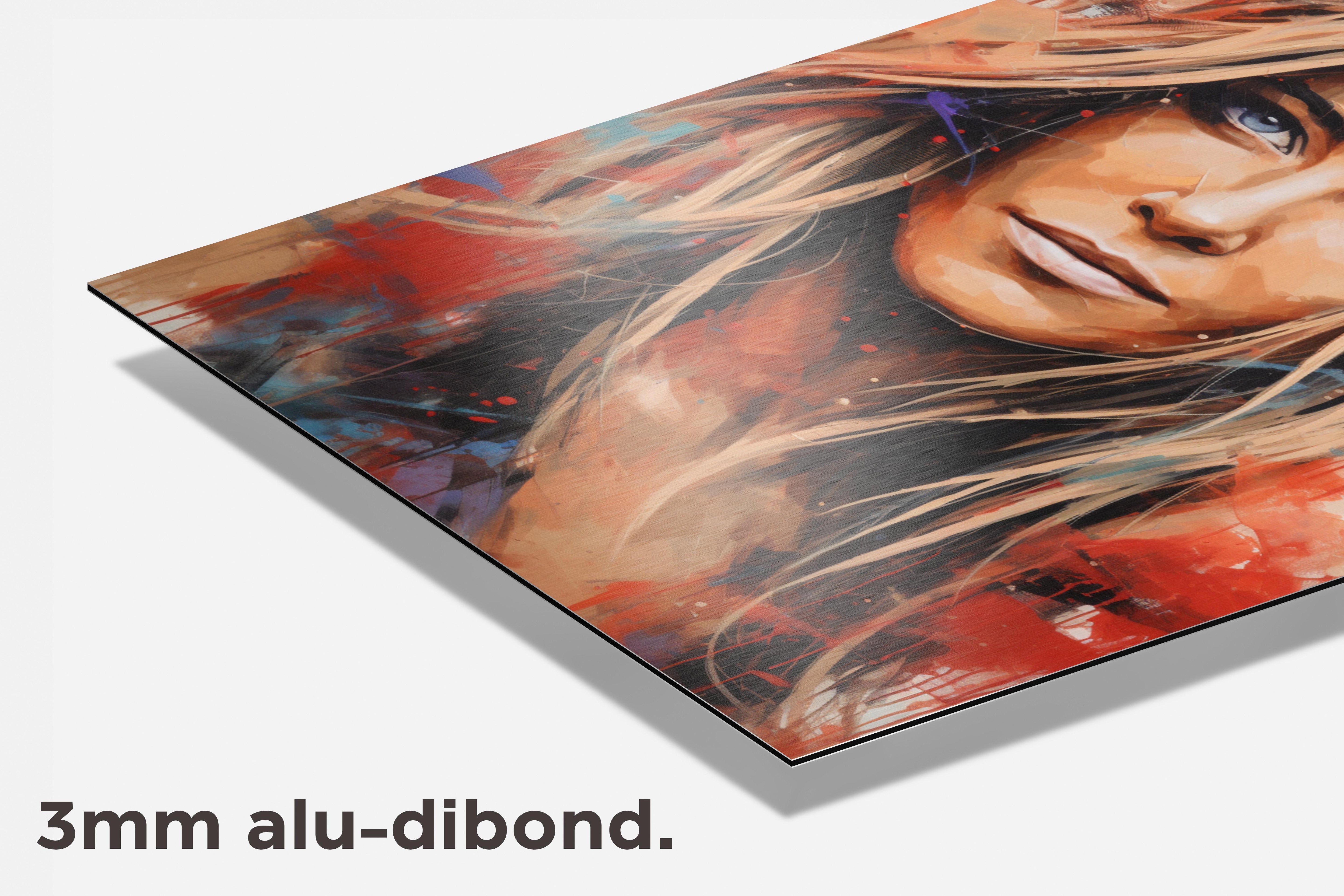 Jennifer Aniston dibond detail