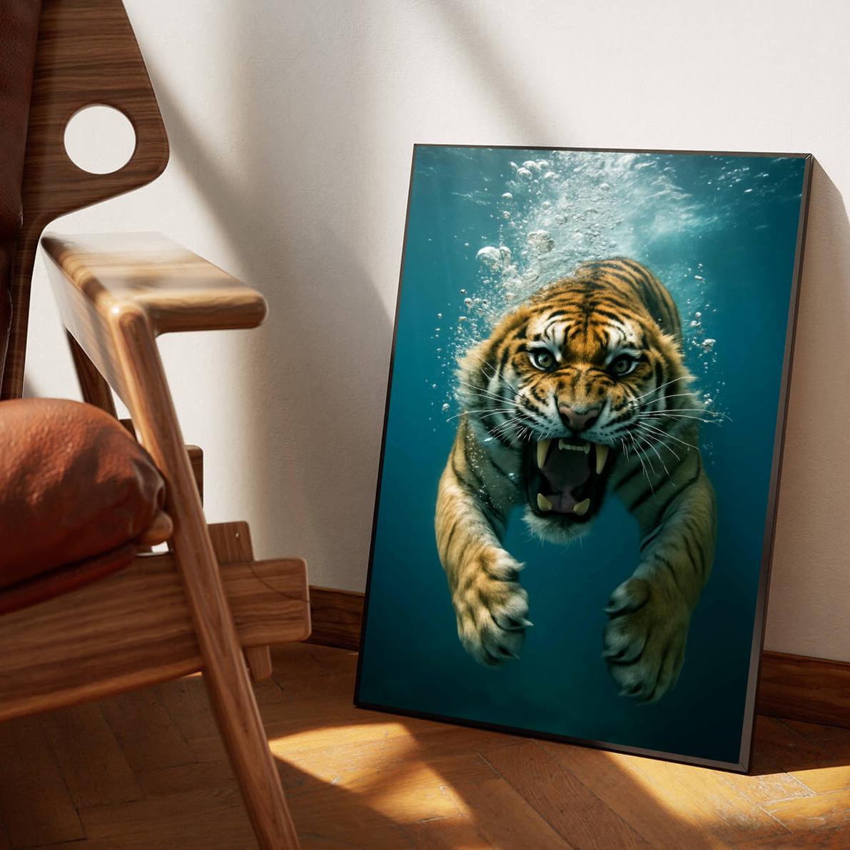 Tiger Underwater poster sfeerbeeld 1