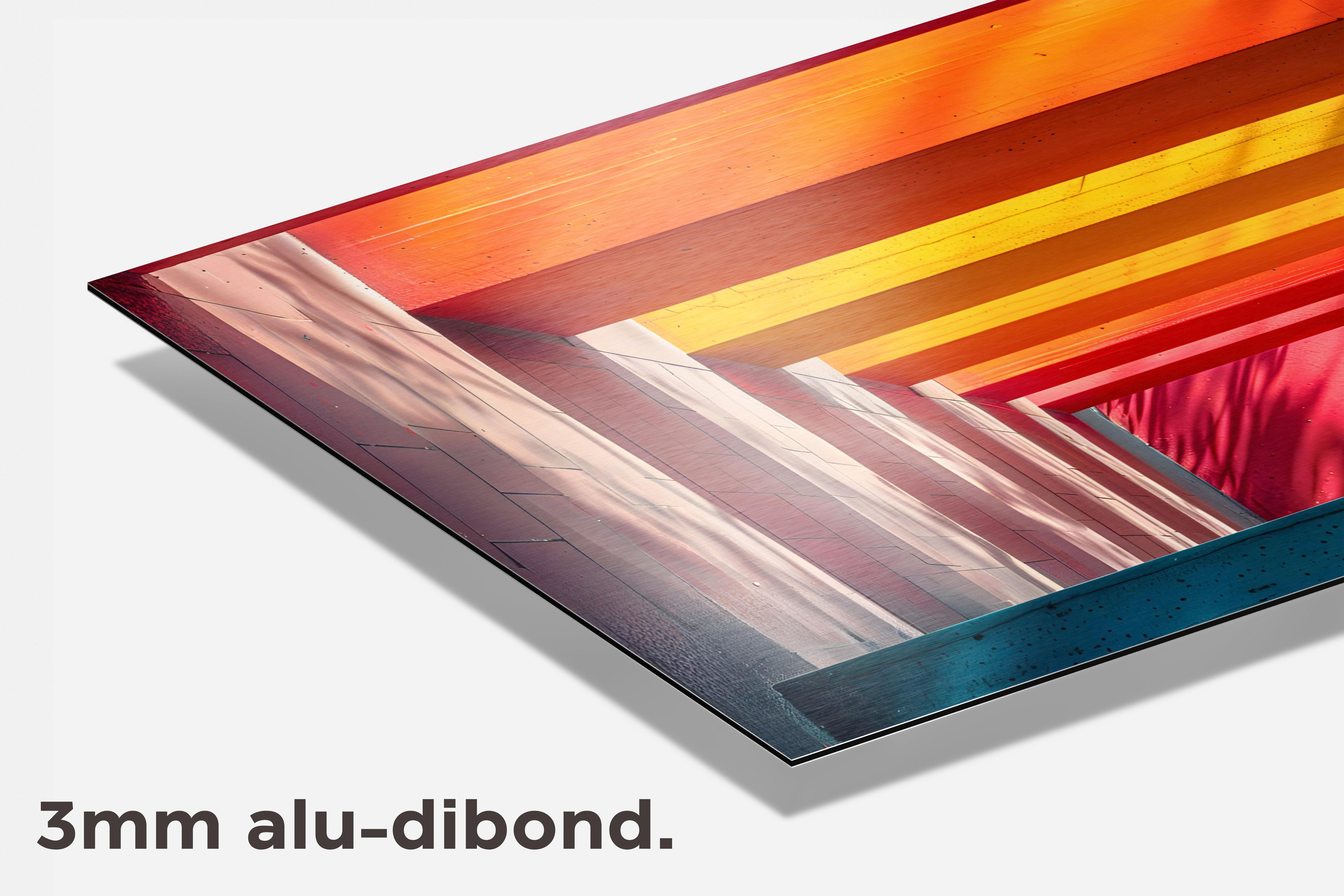 Kleurrijke Hal dibond detail