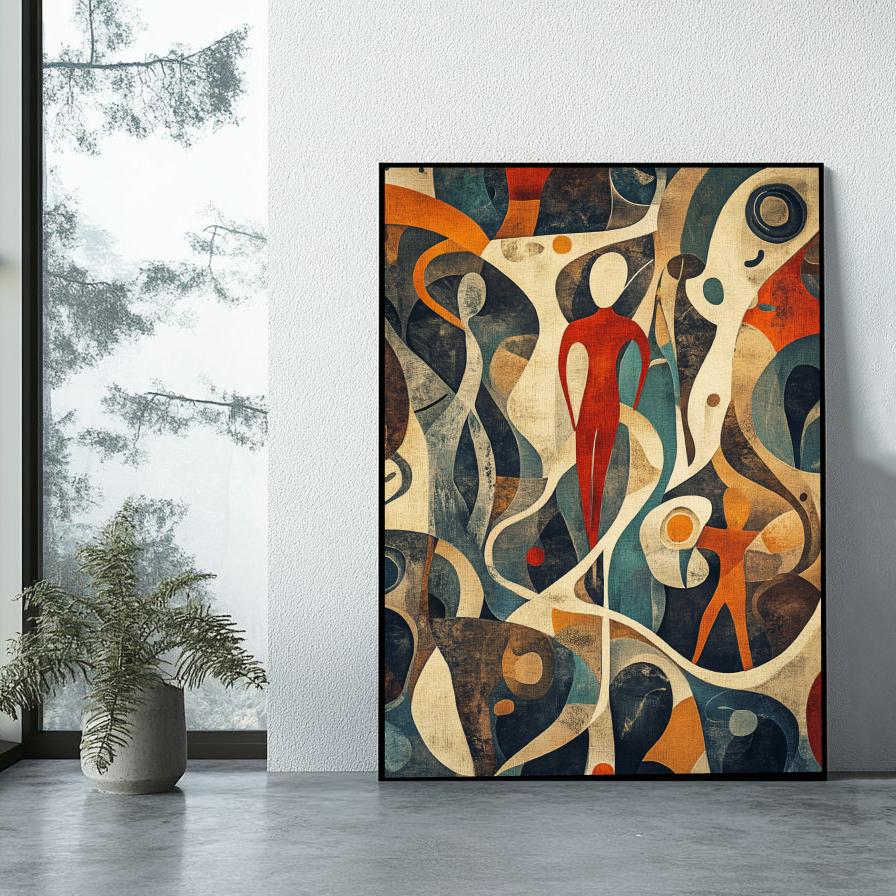 Abstract Man poster sfeerbeeld 1
