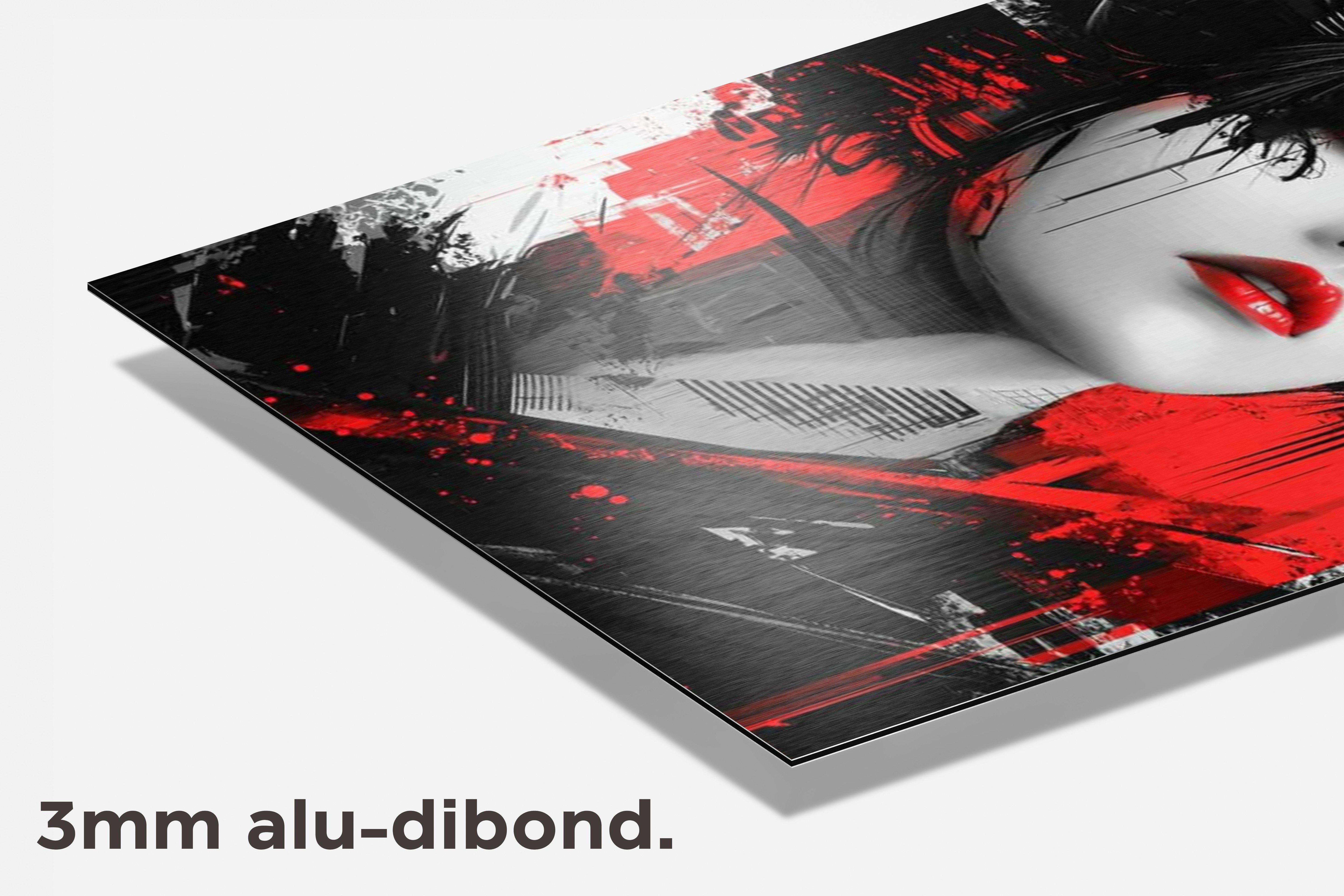 Japans Vrouw dibond detail
