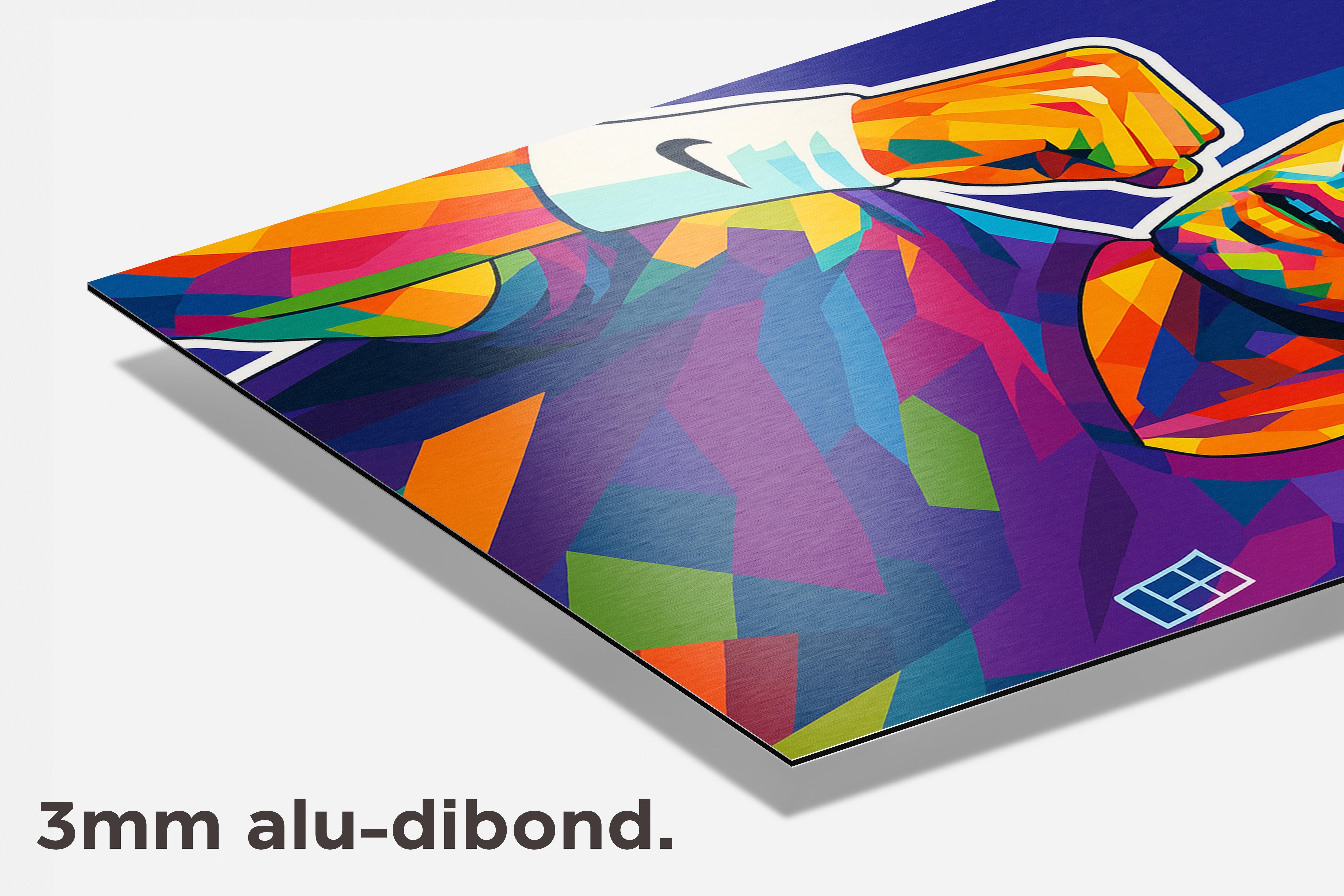 Carlos Alcaraz dibond detail