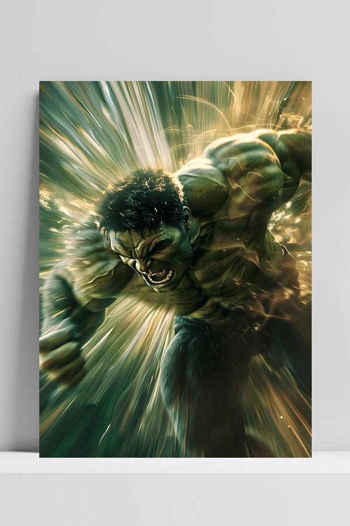 Hulk Actie op 3mm aluminium dibond