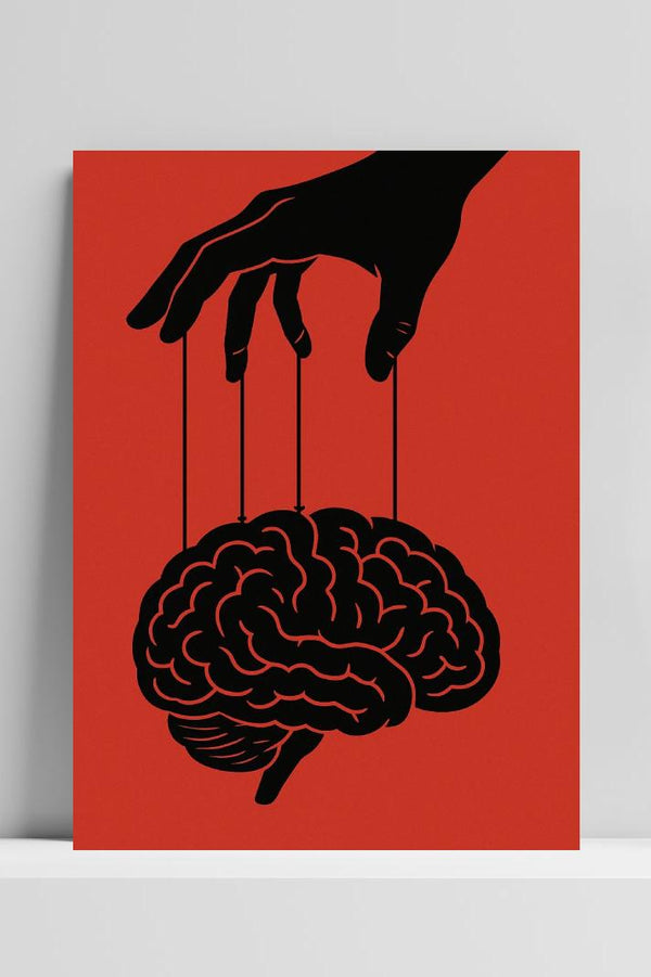 Mind Control Symbolism Puppet Brain poster