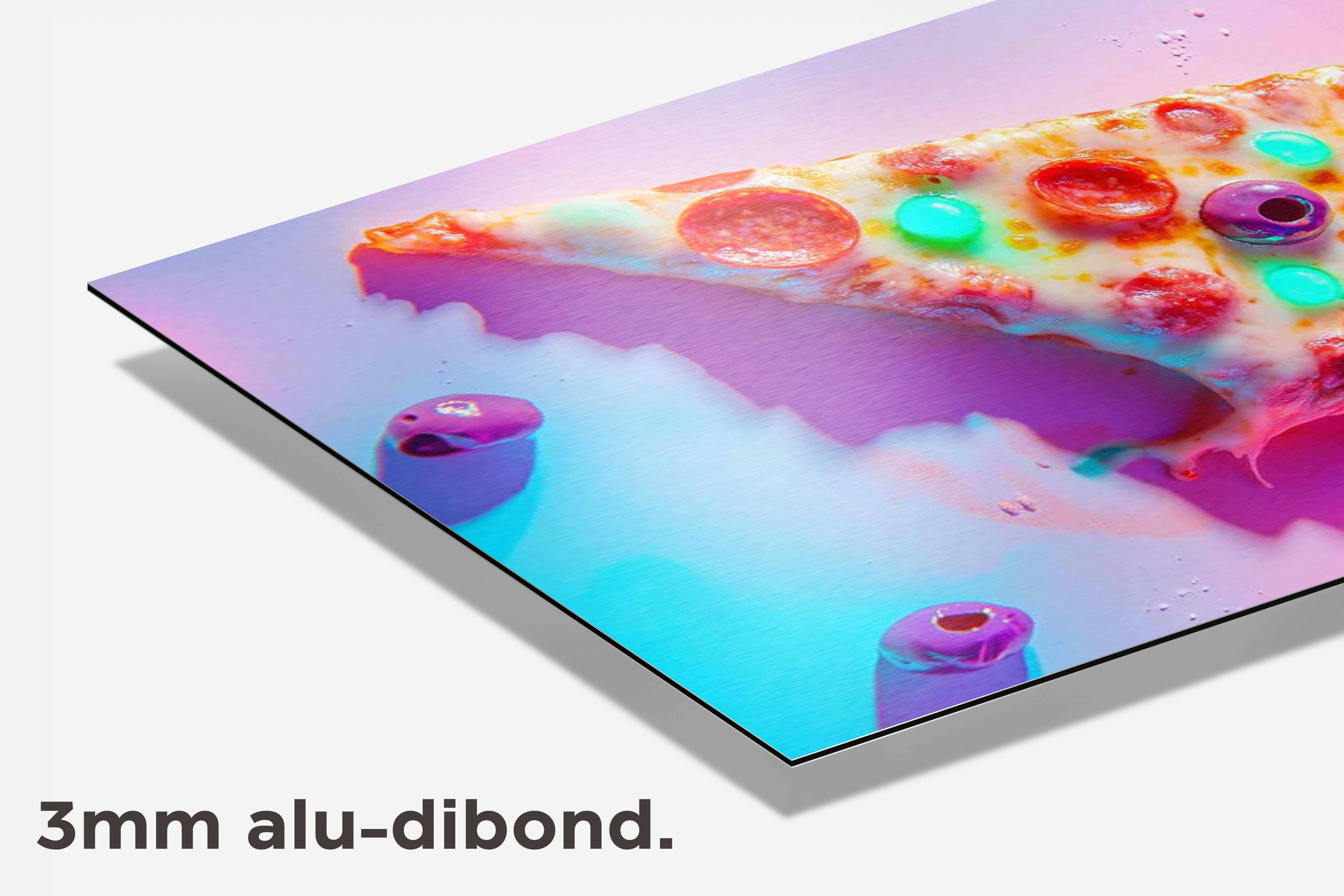 Pizza Punt dibond detail