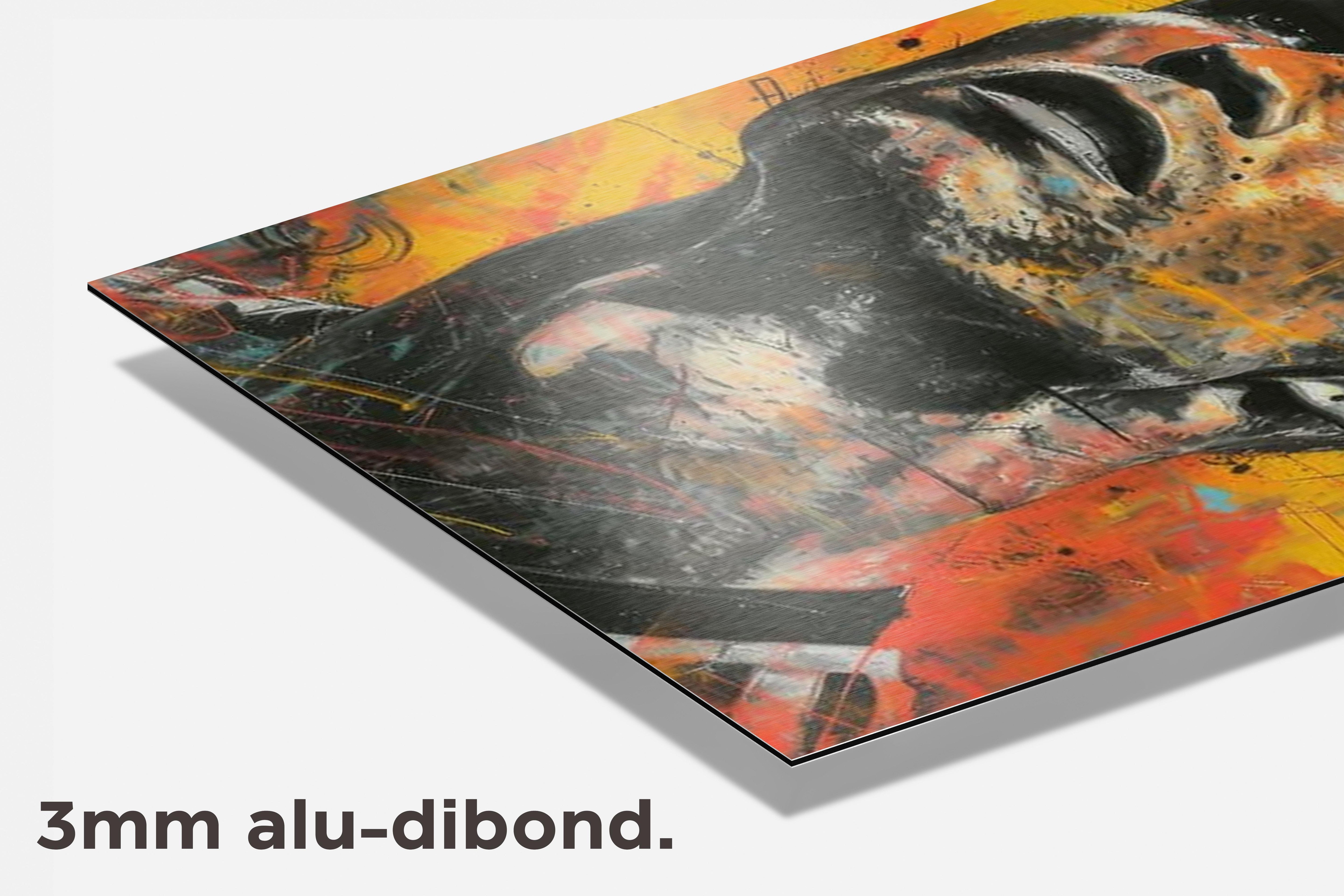 Cristiano Ronaldo Geel dibond detail