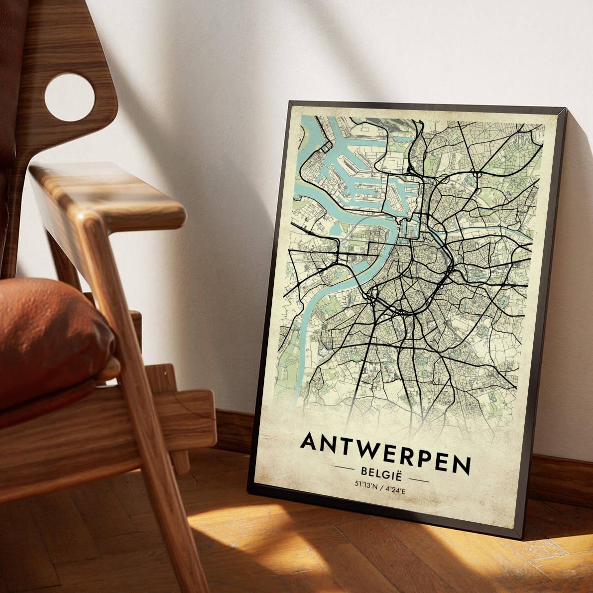 Antwerpen Vintage poster sfeerbeeld 1